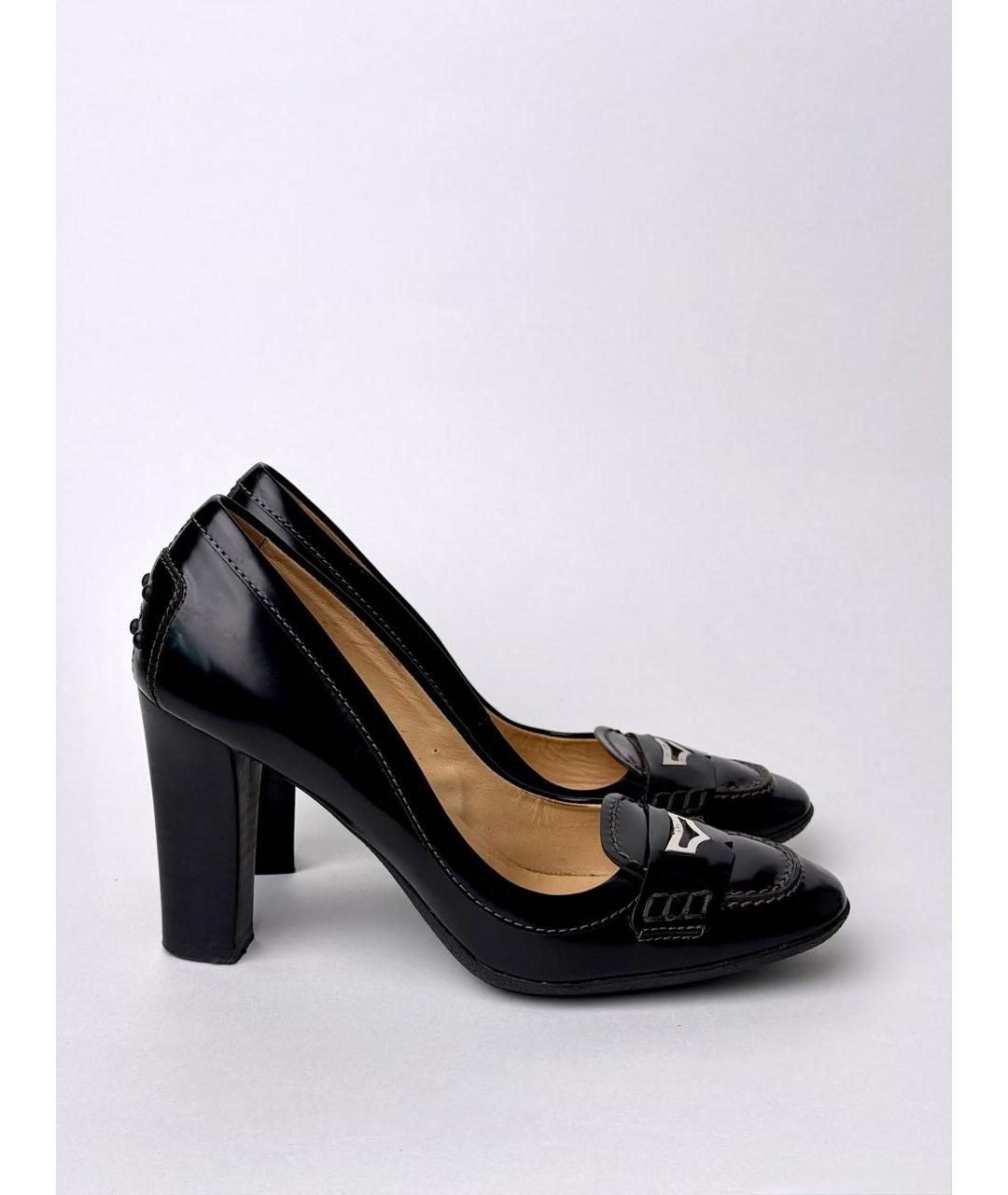 TOD'S Черные неопреновые туфли, фото 8