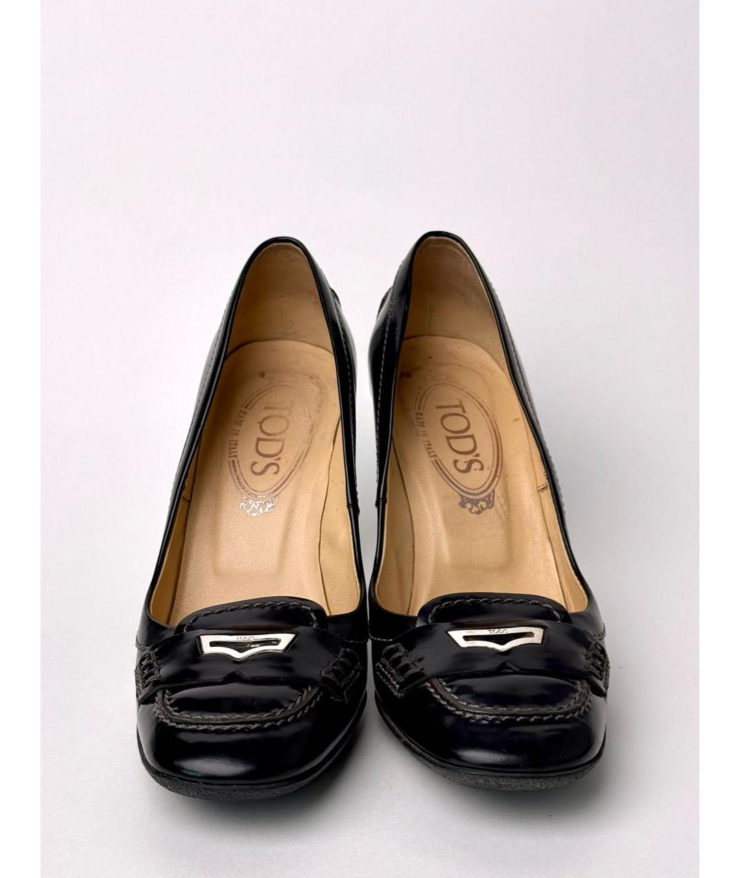 TOD'S Черные неопреновые туфли, фото 2