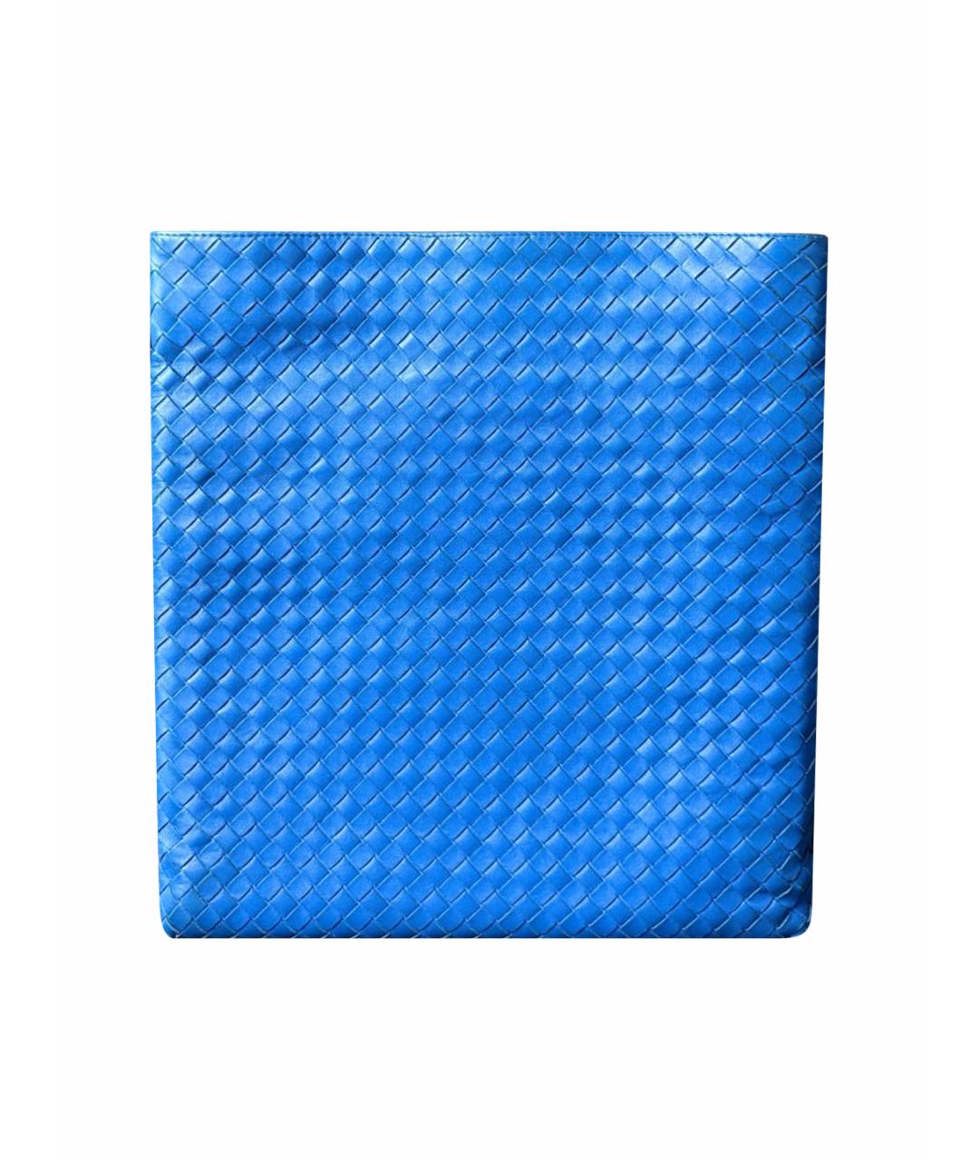 BOTTEGA VENETA Синяя кожаная сумка на плечо, фото 1