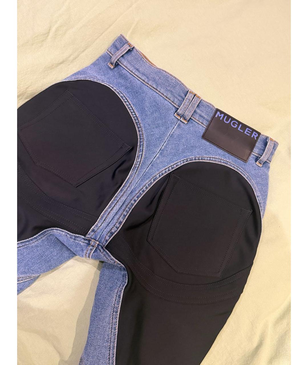 MUGLER Синие джинсы слим, фото 3