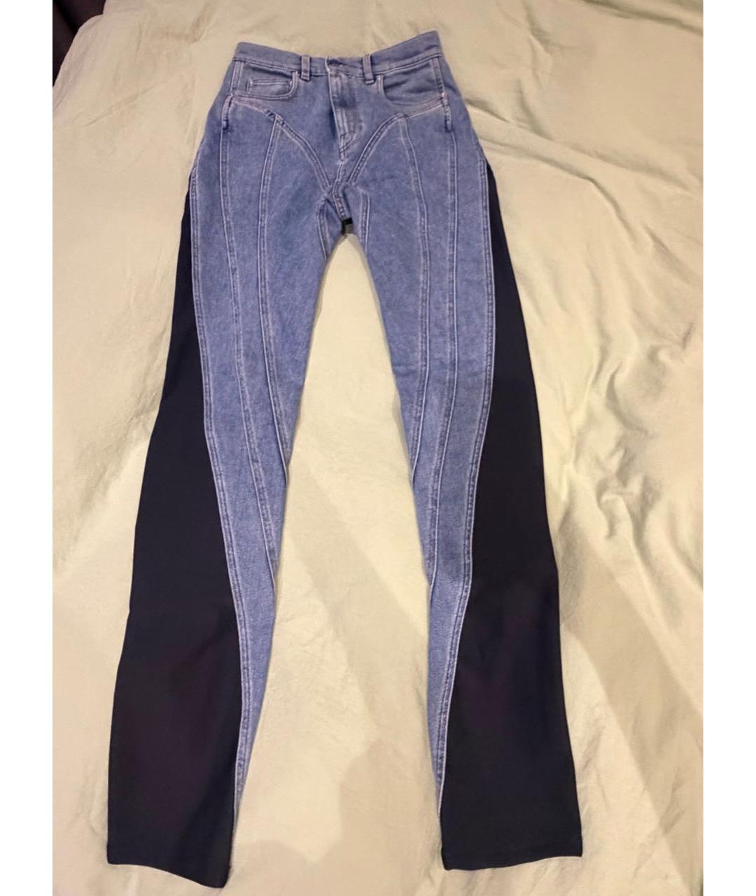 MUGLER Синие джинсы слим, фото 2