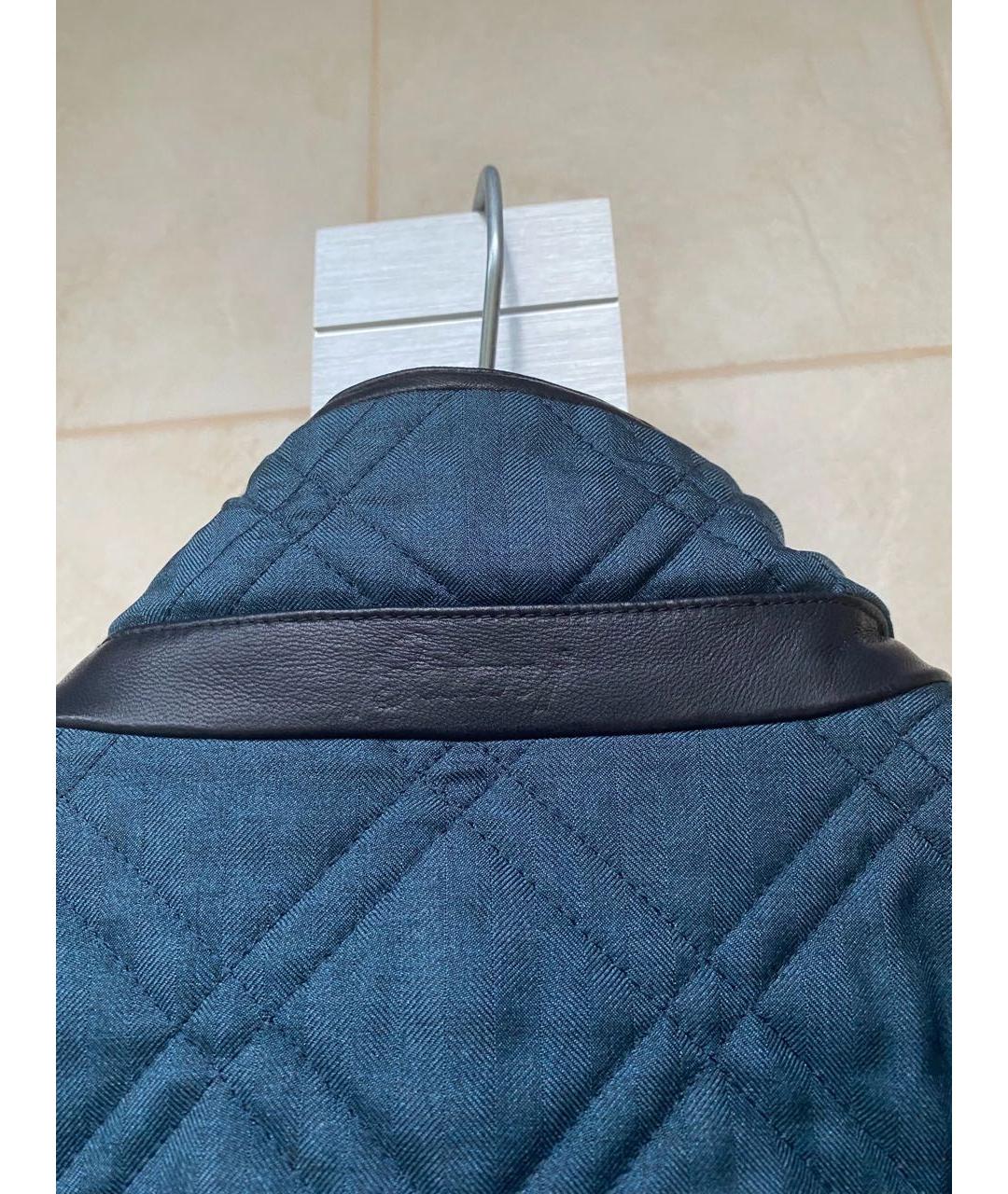 BRIONI Синяя шелковая куртка, фото 3