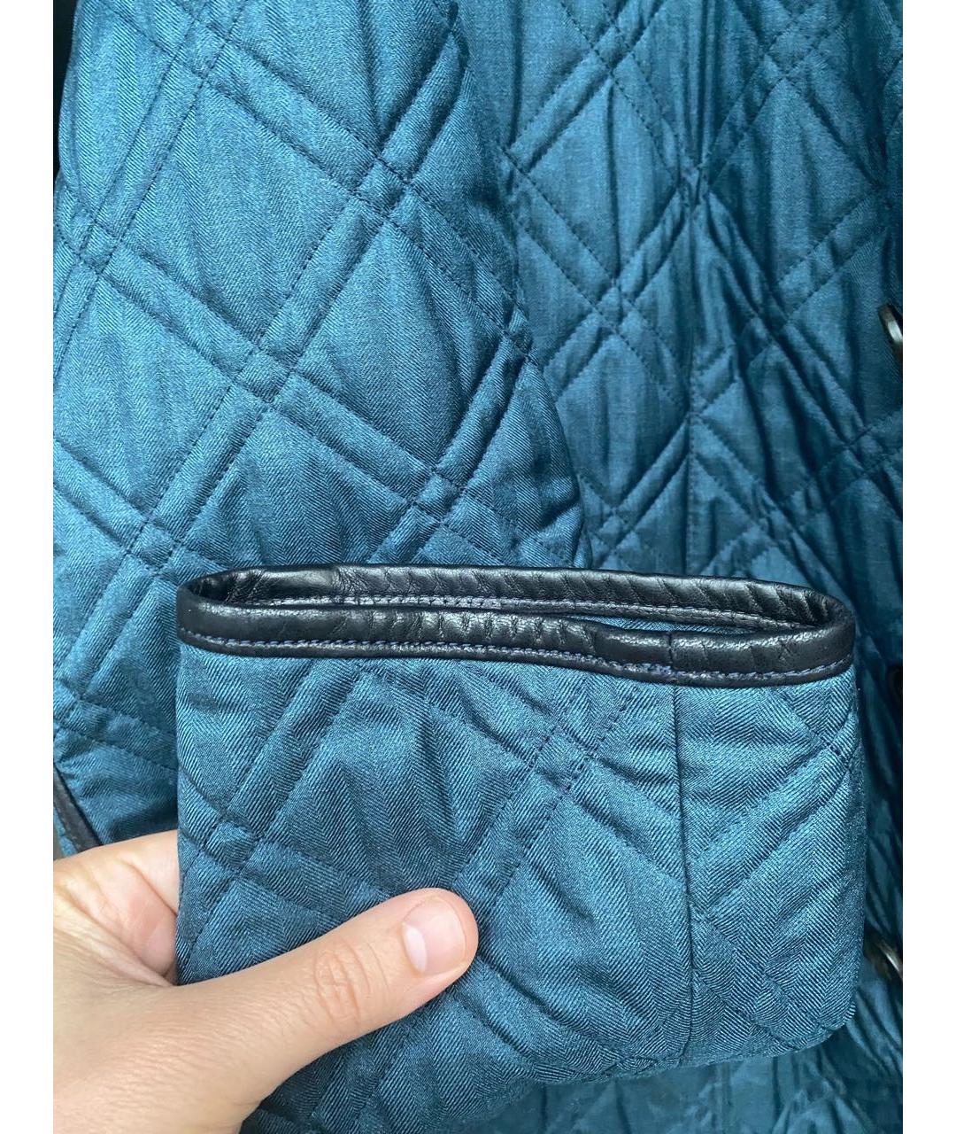 BRIONI Синяя шелковая куртка, фото 7