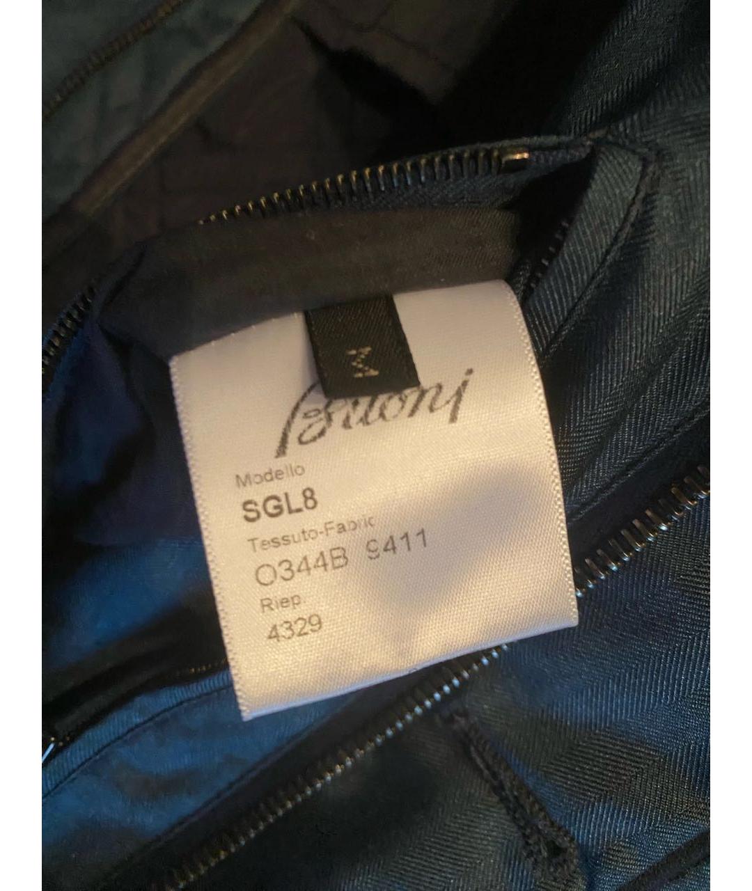 BRIONI Синяя шелковая куртка, фото 5