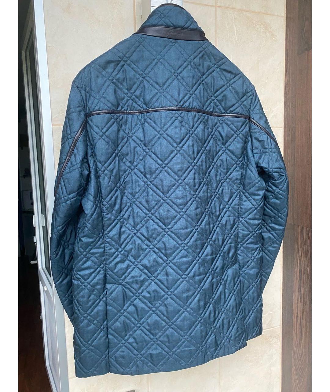 BRIONI Синяя шелковая куртка, фото 2