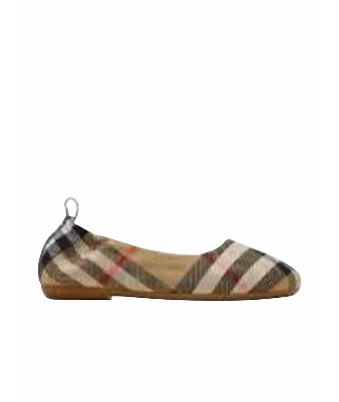 BURBERRY Текстильные балетки, фото 1