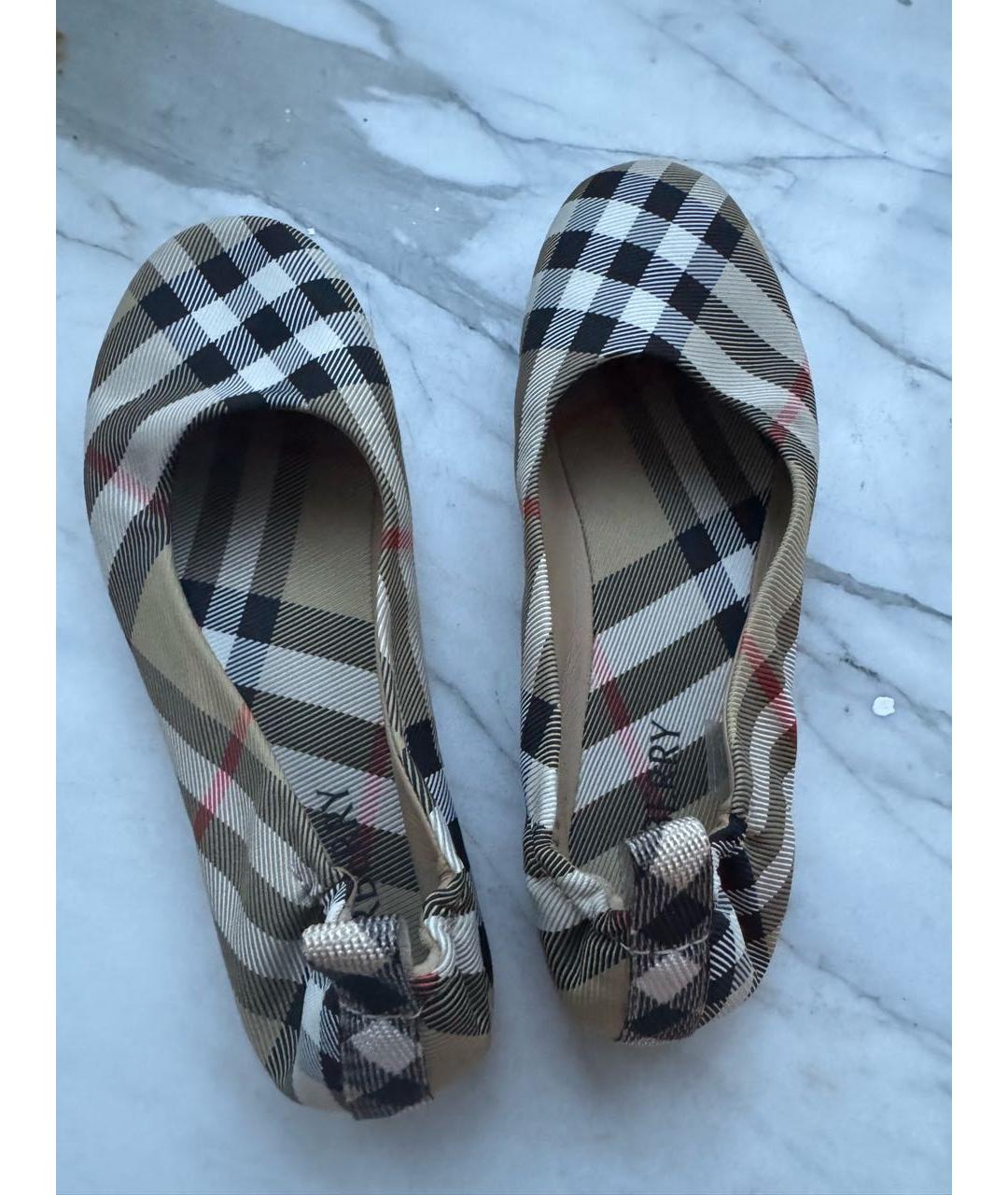 BURBERRY Текстильные балетки, фото 3