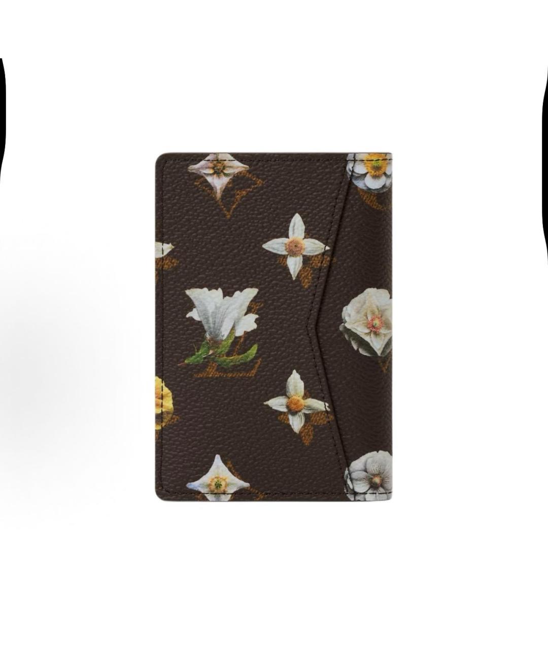 LOUIS VUITTON Бежевый кожаный кардхолдер, фото 3