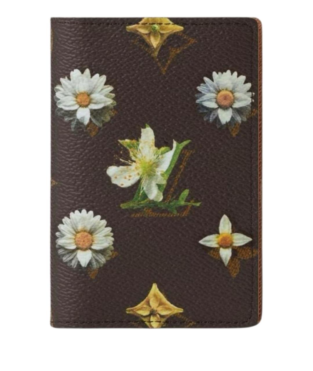 LOUIS VUITTON Бежевый кожаный кардхолдер, фото 1