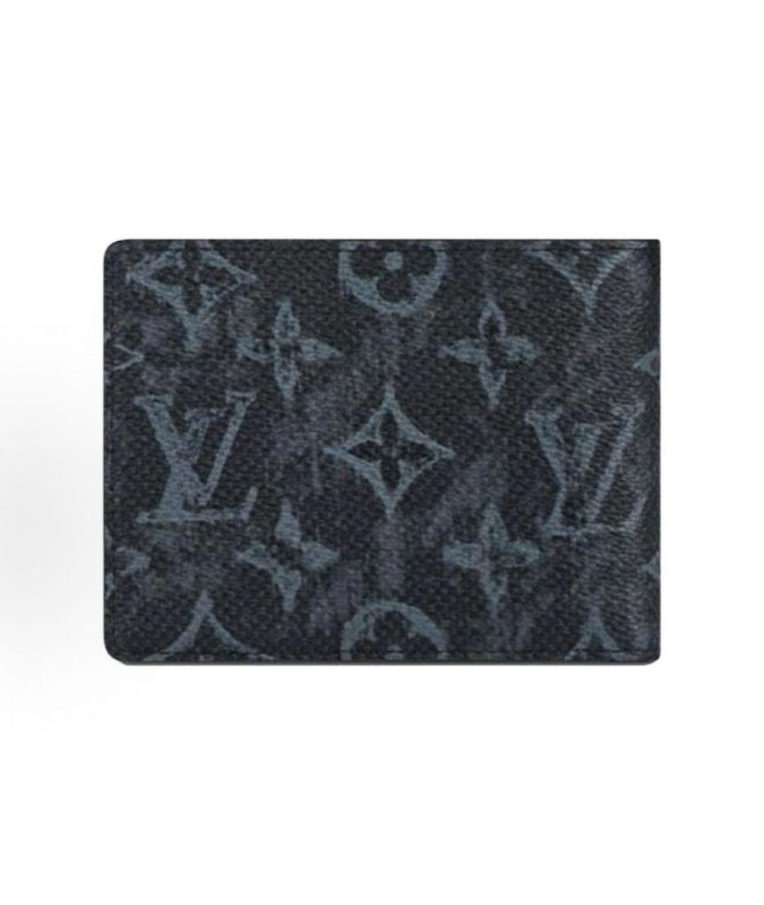 LOUIS VUITTON Черный кожаный кардхолдер, фото 2