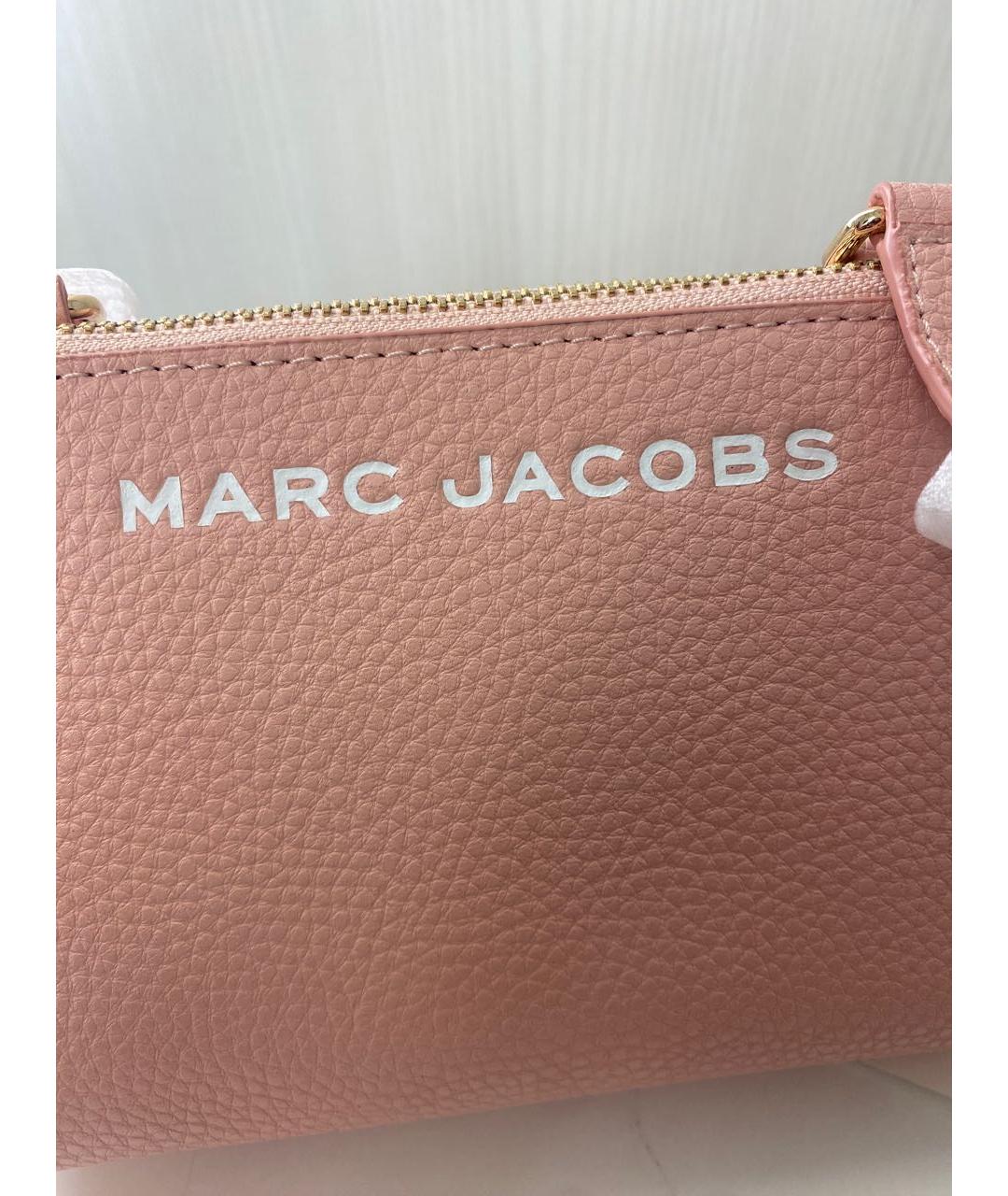 MARC JACOBS Розовая кожаная сумка через плечо, фото 3