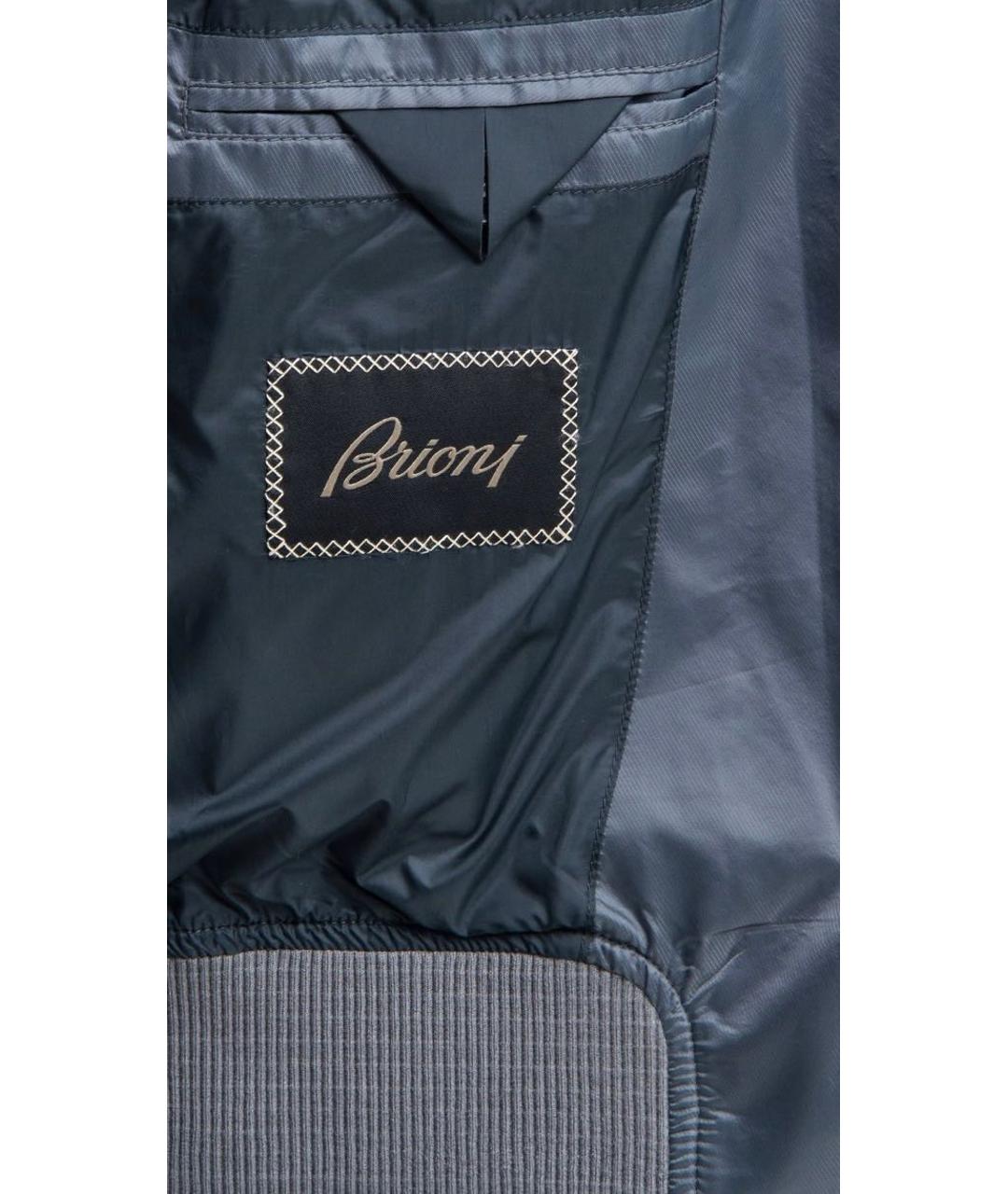 BRIONI Антрацитовая полиэстеровая куртка, фото 6