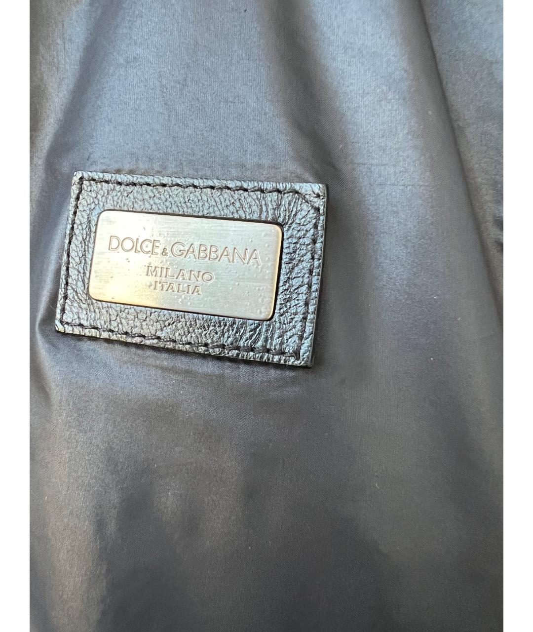 DOLCE&GABBANA Черная полиэстеровая куртка, фото 2