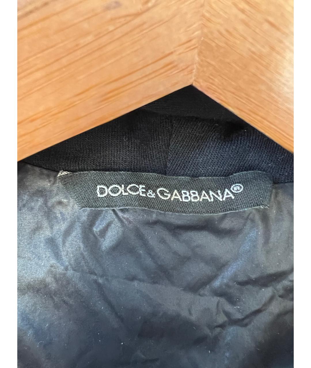 DOLCE&GABBANA Черная полиэстеровая куртка, фото 5