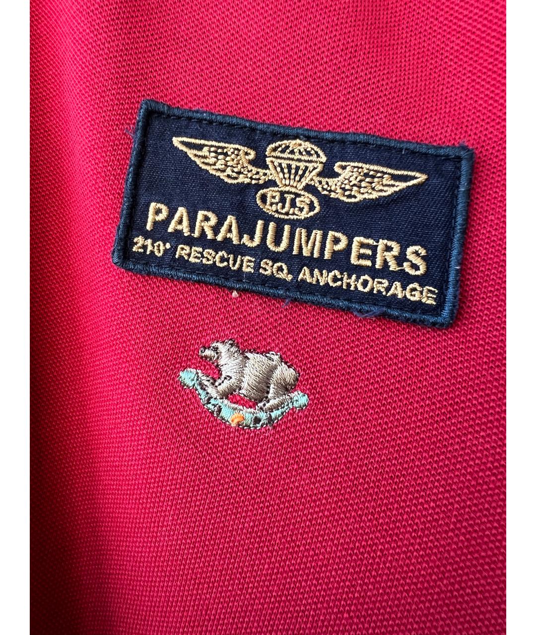PARAJUMPERS Коралловое хлопковое поло с коротким рукавом, фото 2