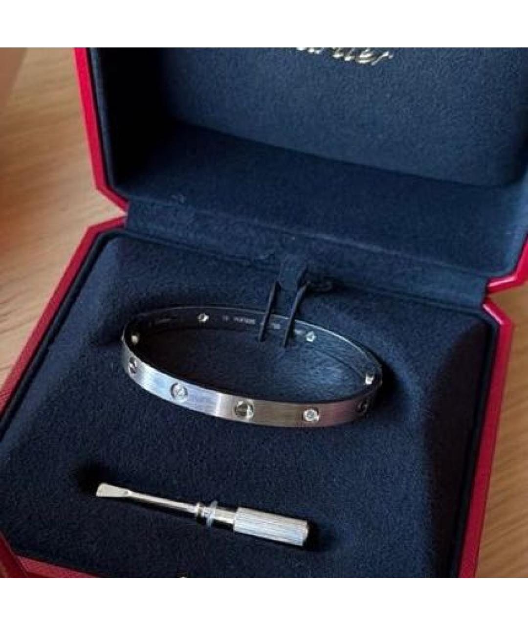CARTIER Серебряный браслет из белого золота, фото 3