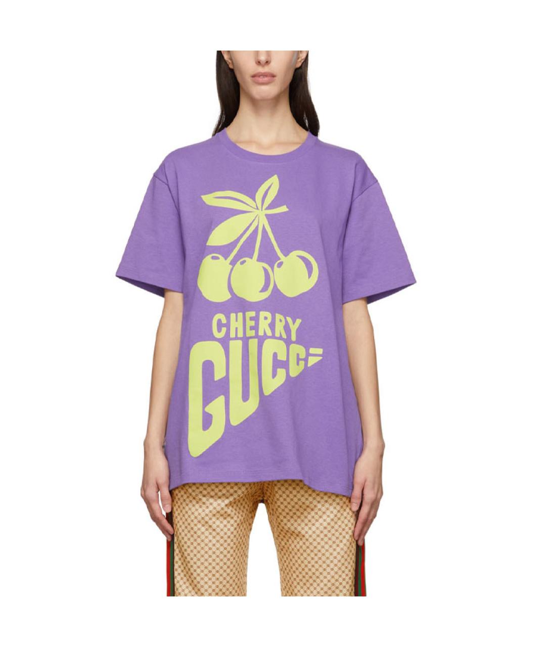 GUCCI Фиолетовая футболка, фото 2
