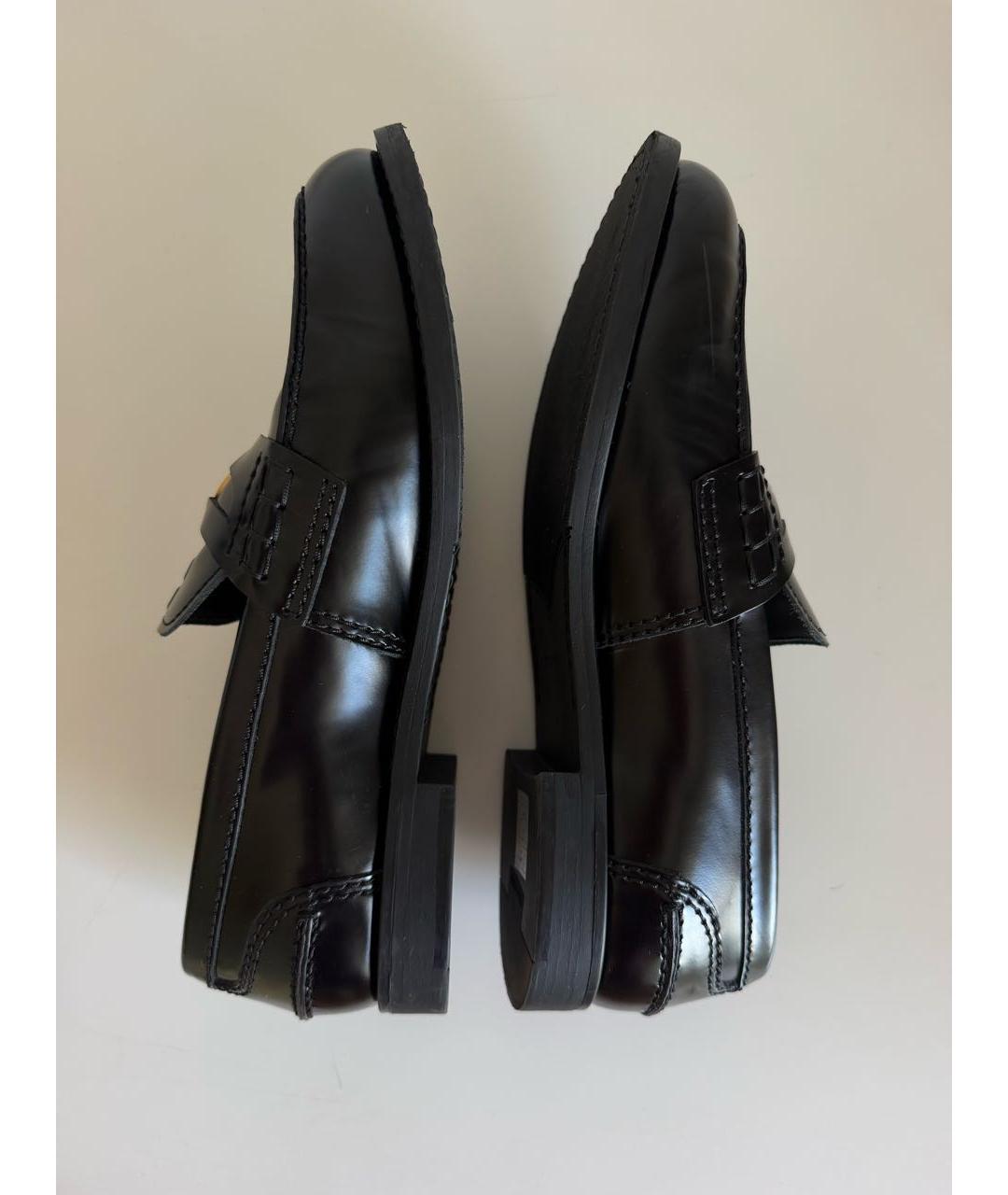 MIU MIU Черные кожаные лоферы, фото 3