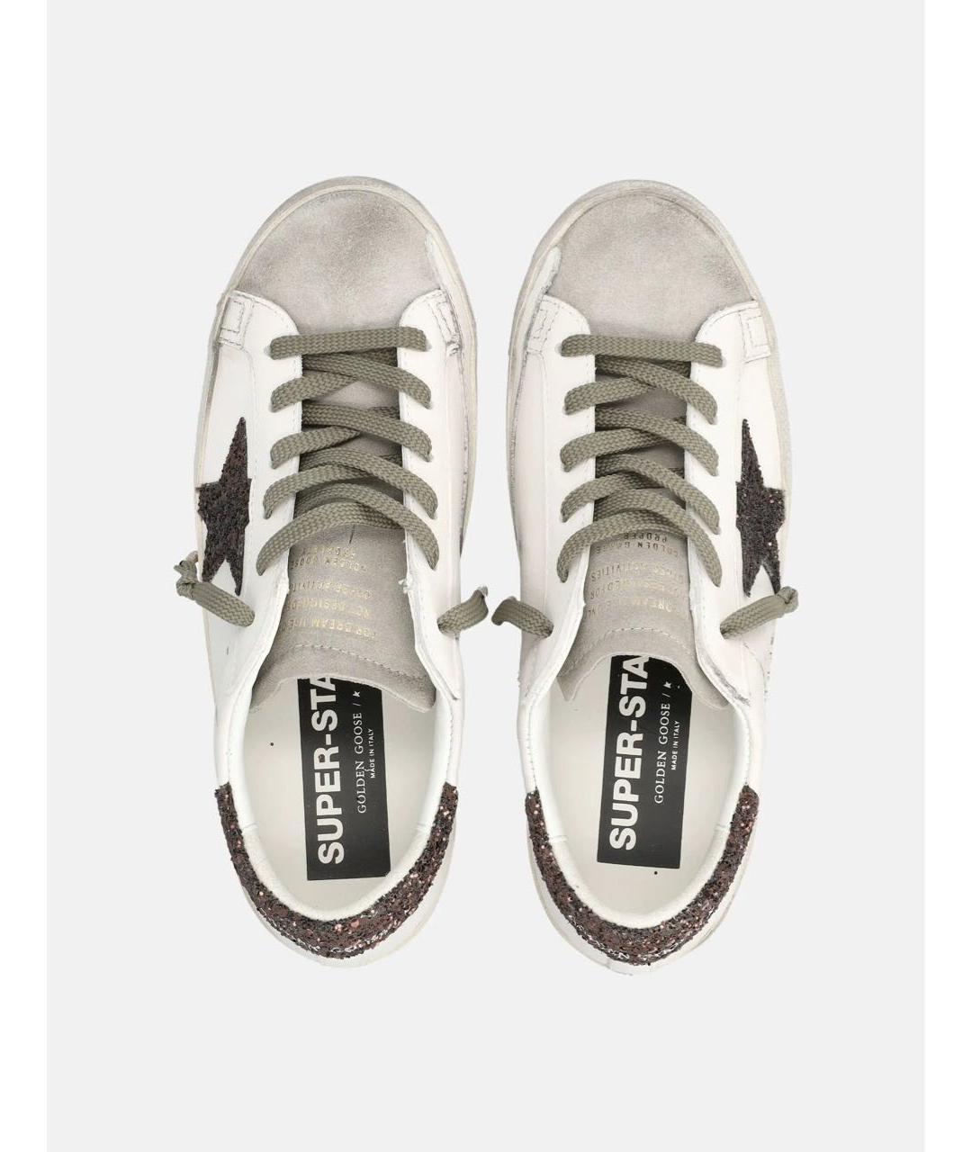 GOLDEN GOOSE Белые кожаные кеды, фото 3