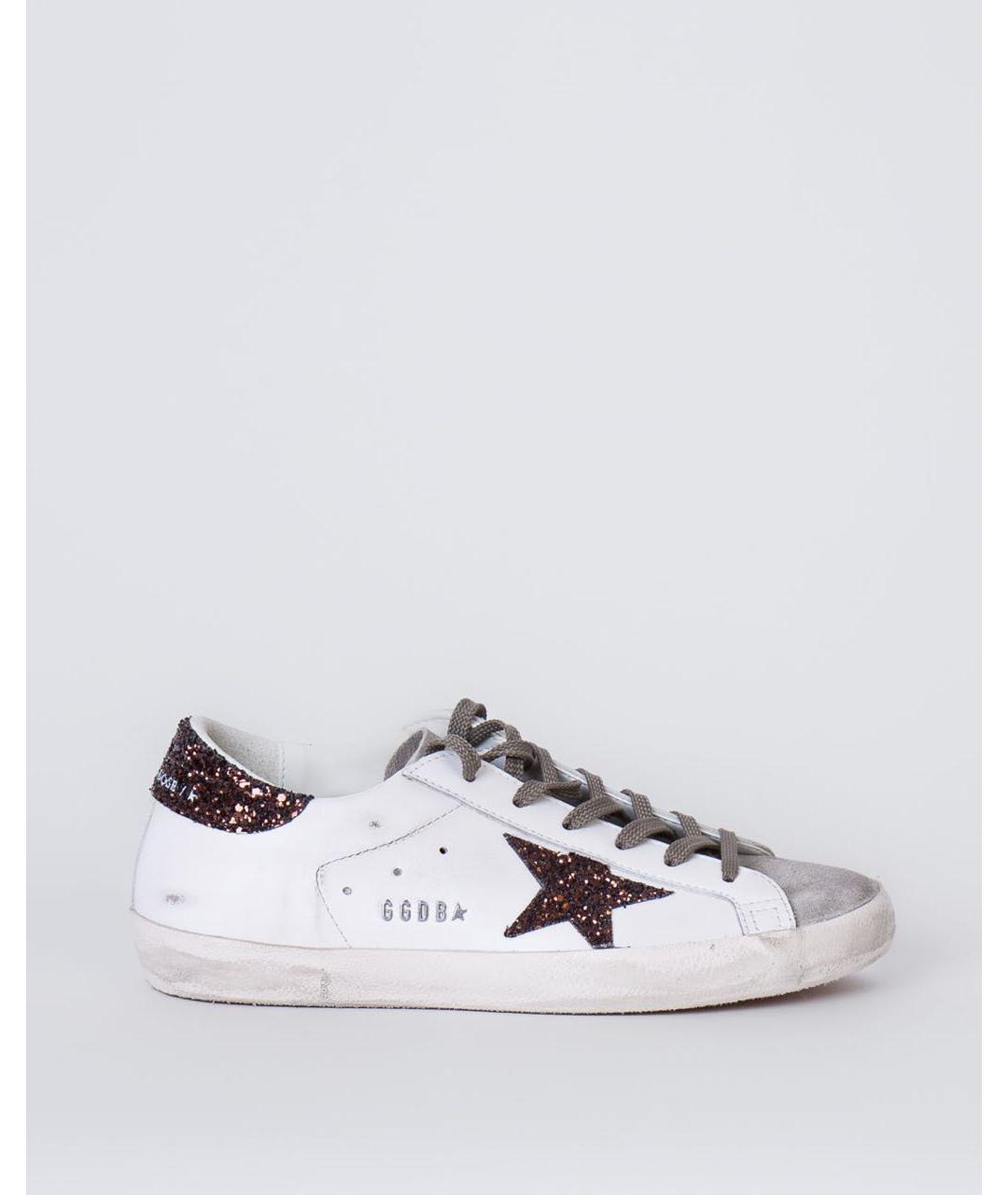 GOLDEN GOOSE Белые кожаные кеды, фото 5