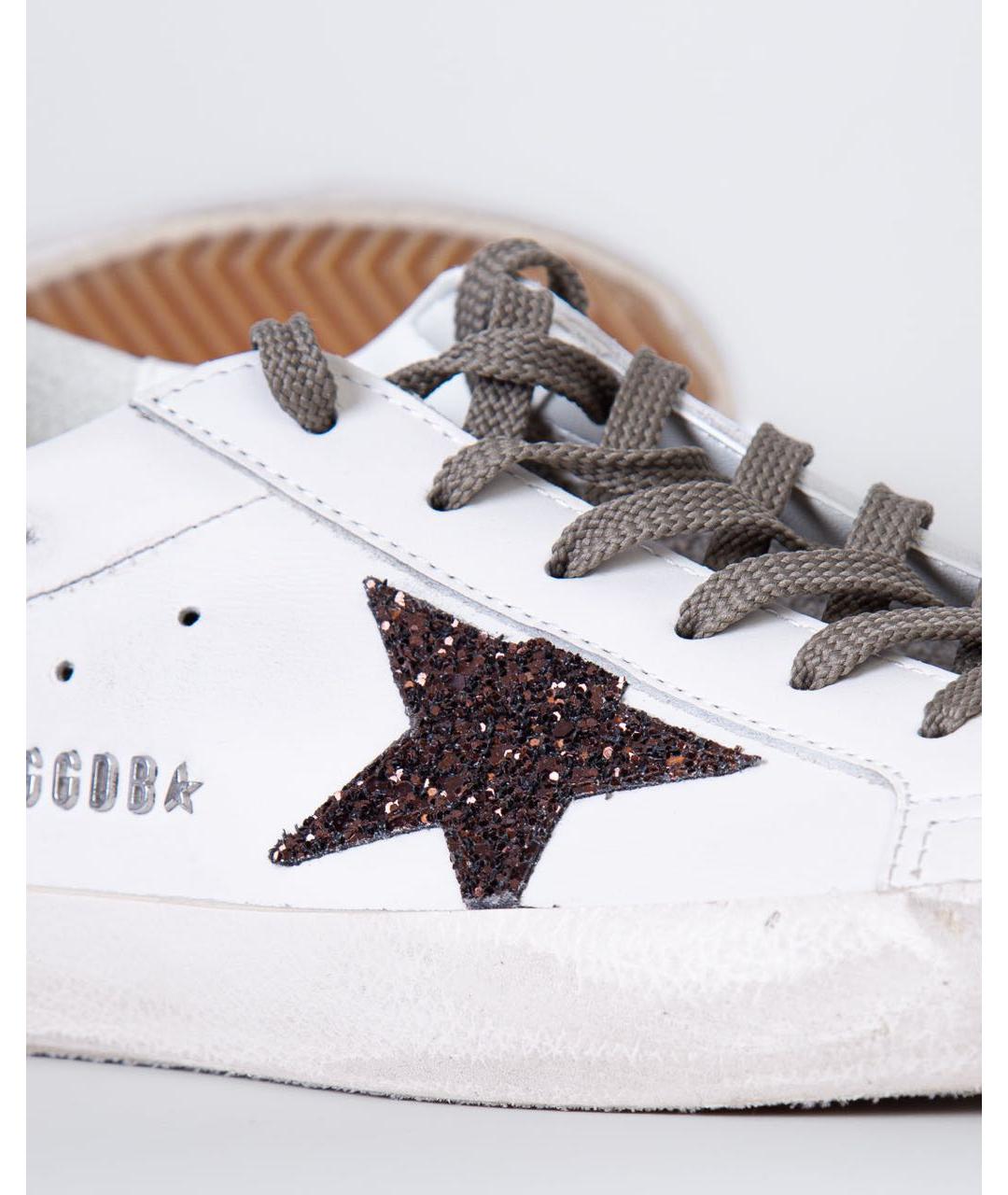 GOLDEN GOOSE Белые кожаные кеды, фото 4