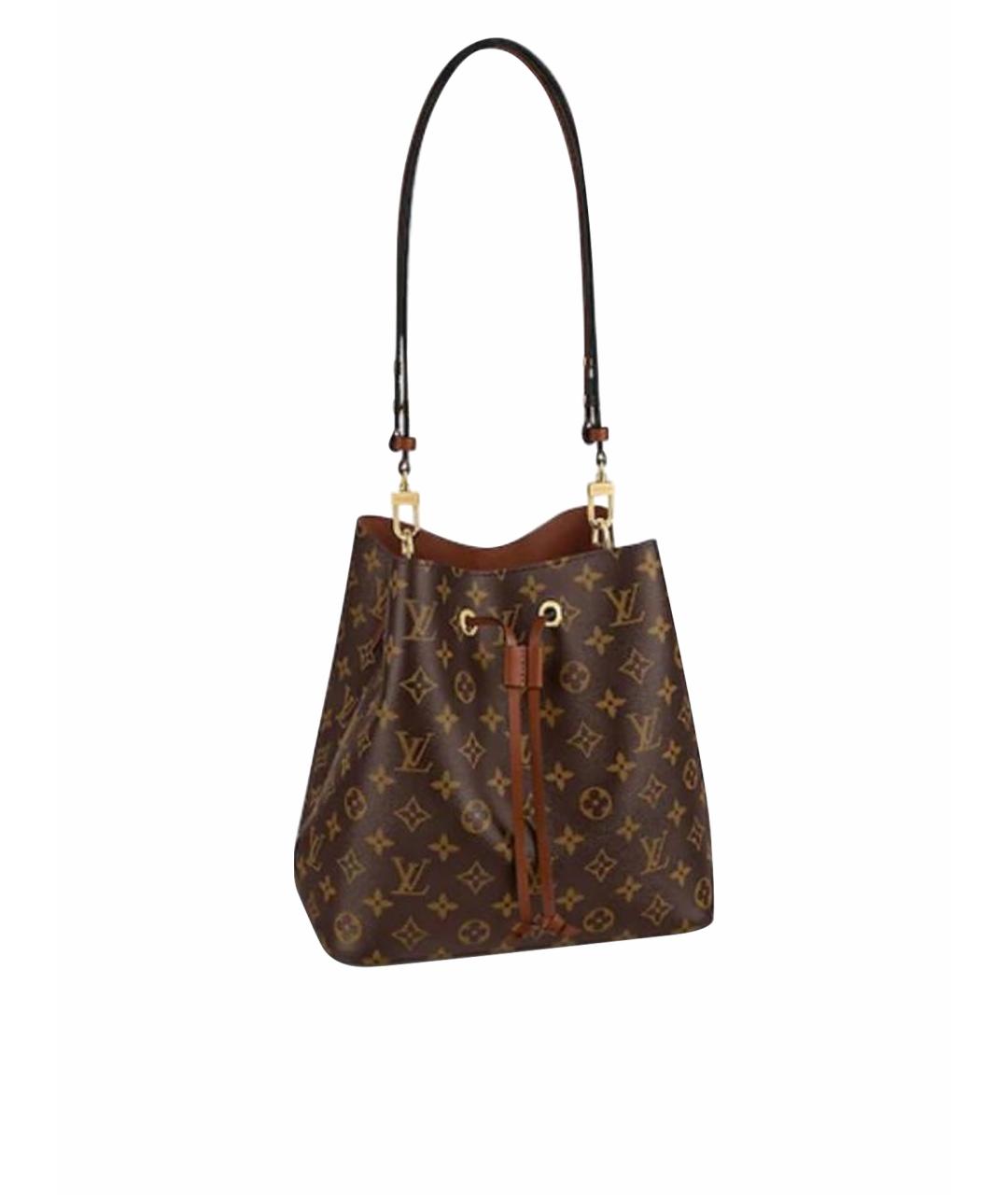 LOUIS VUITTON Коричневая сумка через плечо из канвы, фото 1