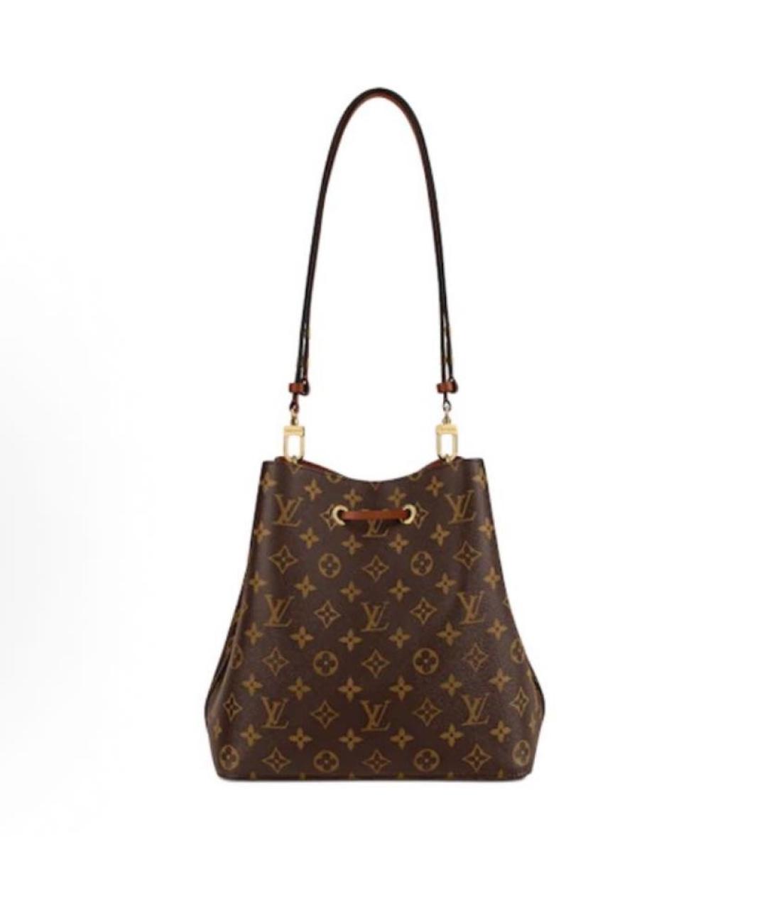 LOUIS VUITTON Коричневая сумка через плечо из канвы, фото 2