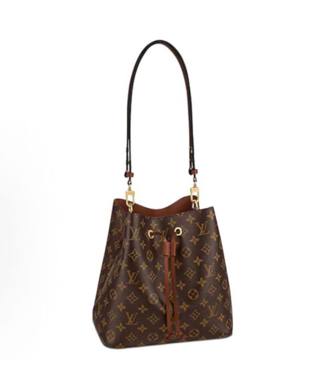 LOUIS VUITTON Коричневая сумка через плечо из канвы, фото 5