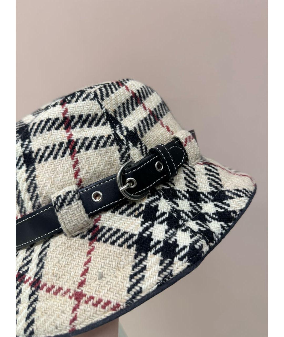BURBERRY Бежевая шерстяная панама, фото 3