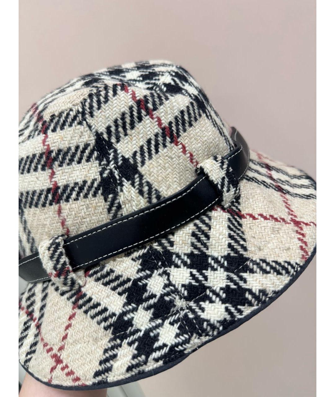 BURBERRY Бежевая шерстяная панама, фото 6