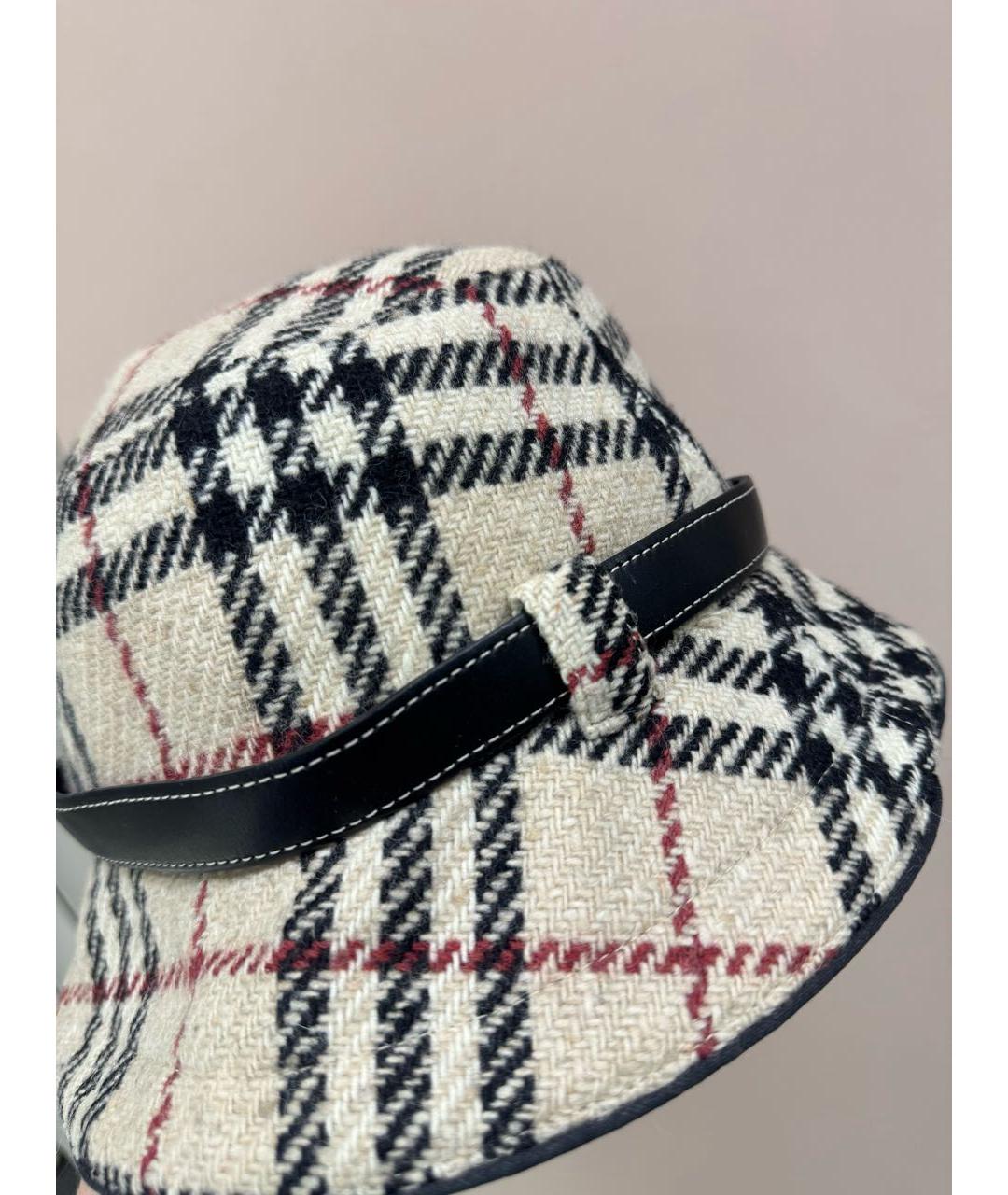 BURBERRY Бежевая шерстяная панама, фото 5