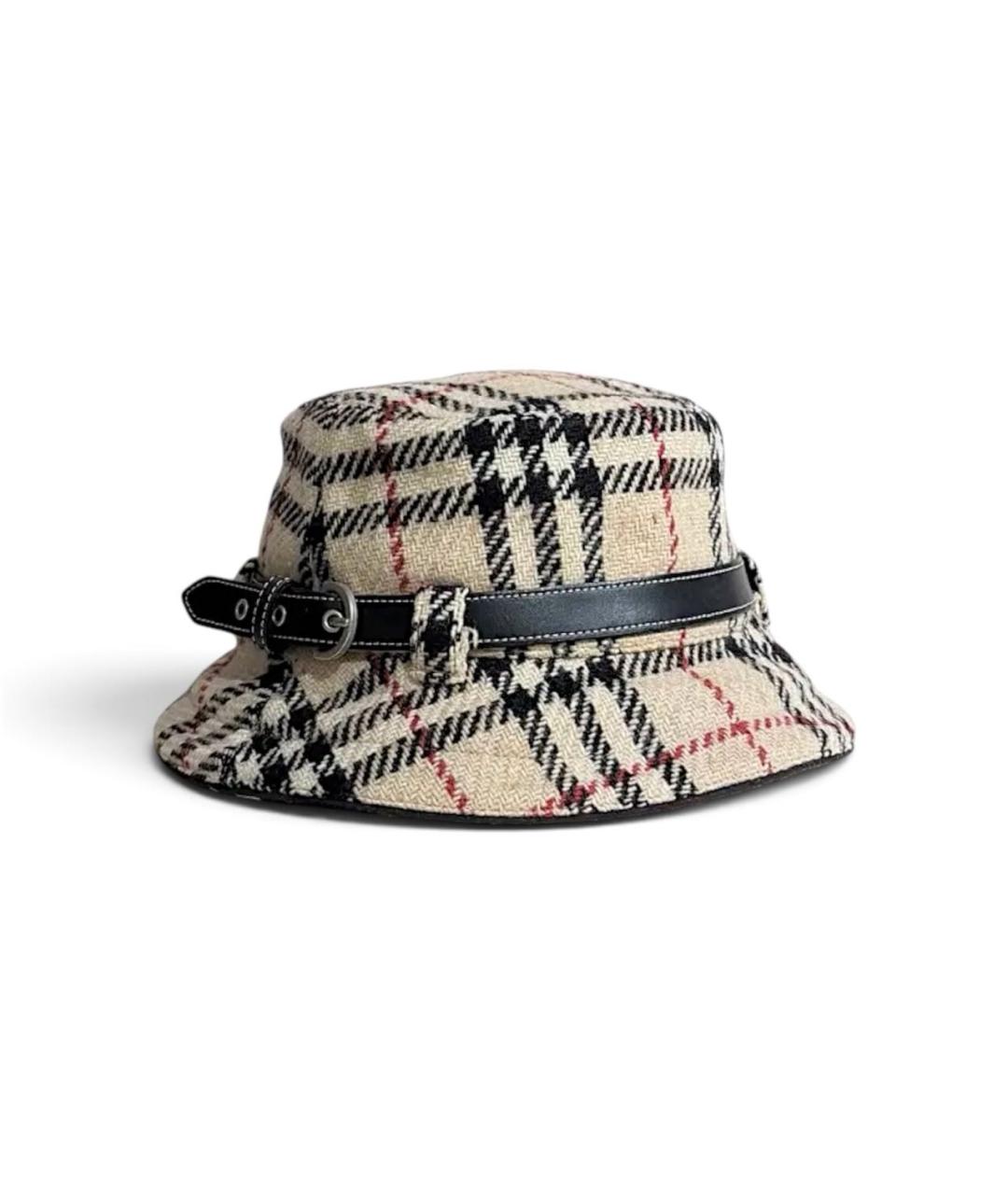 BURBERRY Бежевая шерстяная панама, фото 9
