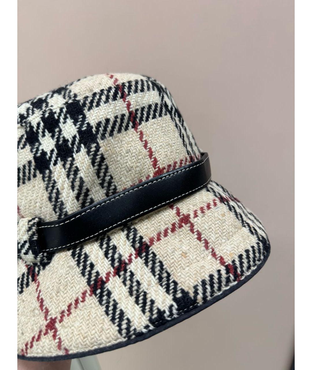BURBERRY Бежевая шерстяная панама, фото 7