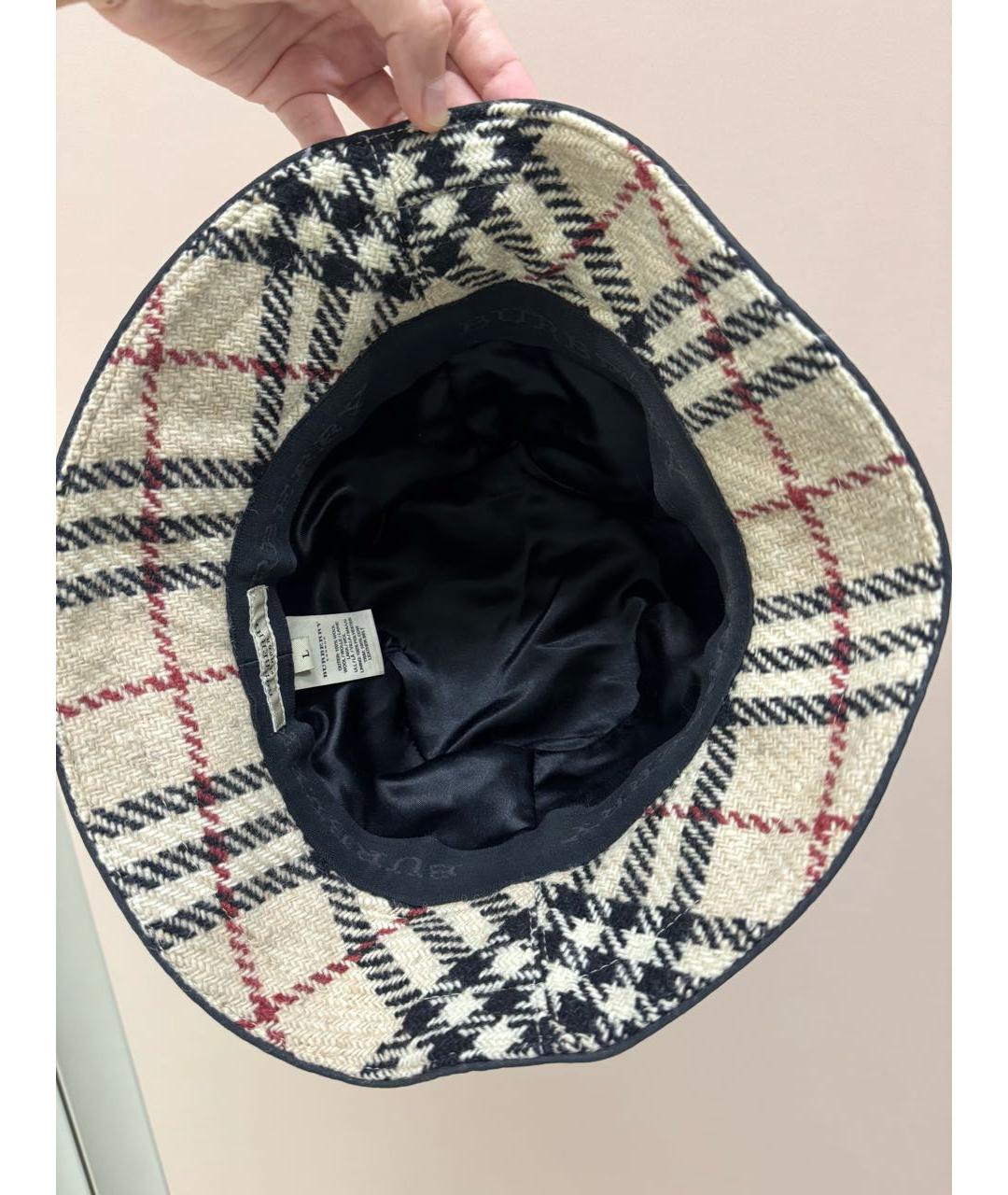 BURBERRY Бежевая шерстяная панама, фото 8