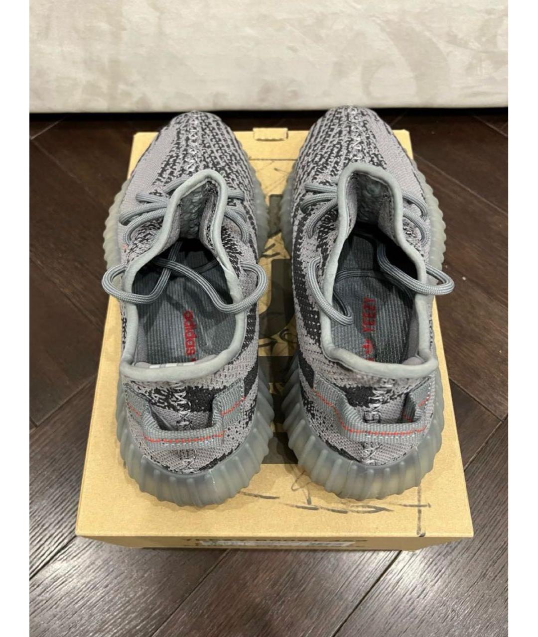 ADIDAS YEEZY Антрацитовые кроссовки, фото 2
