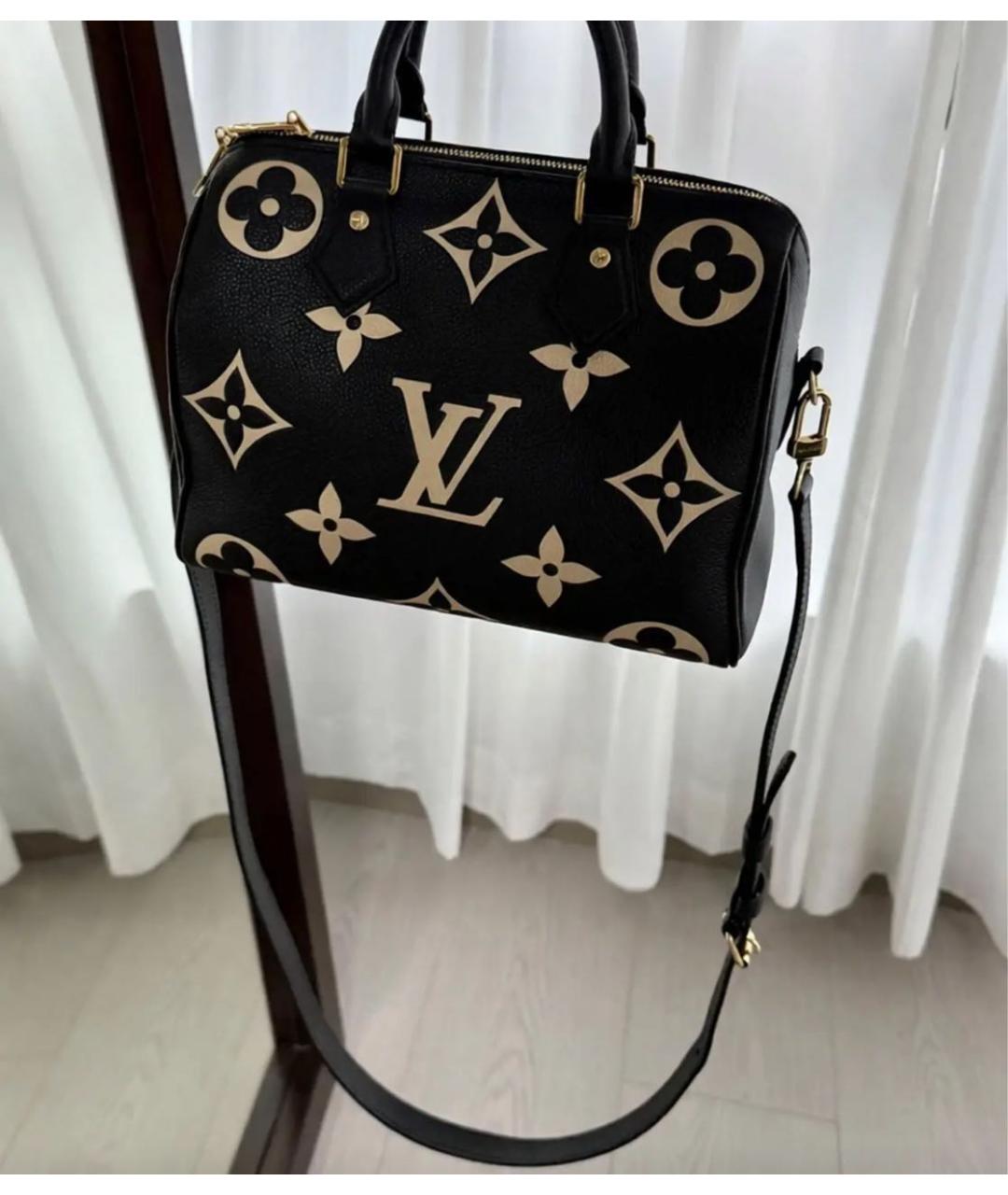 LOUIS VUITTON Черная сумка через плечо из искусственной кожи, фото 4
