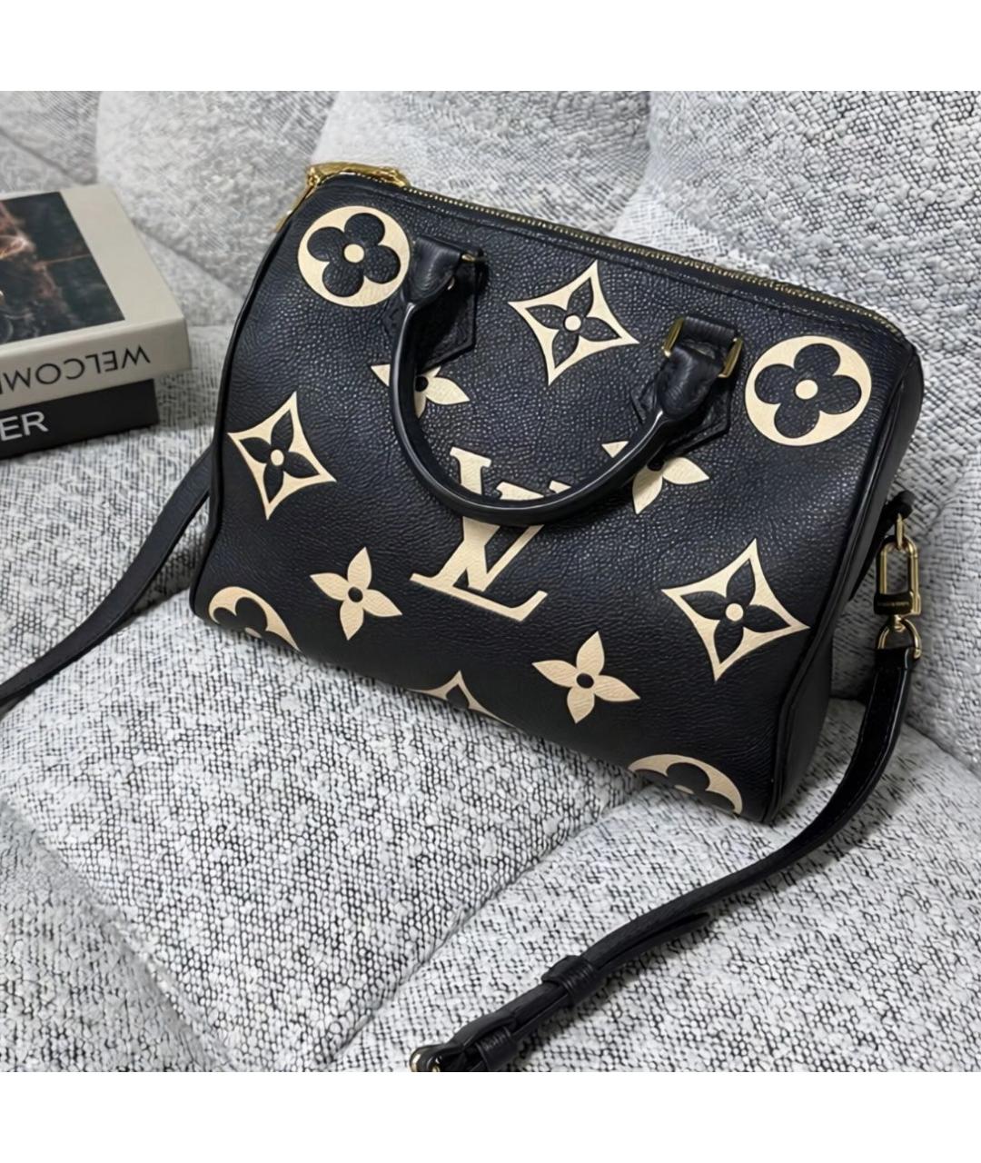 LOUIS VUITTON Черная сумка через плечо из искусственной кожи, фото 3