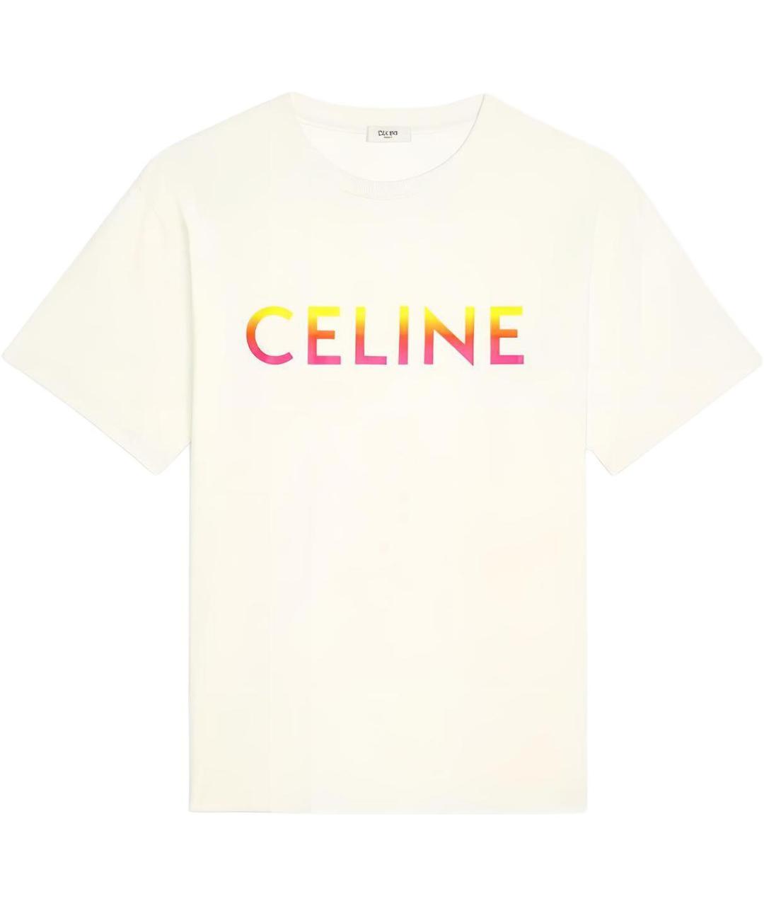 CELINE Бежевая футболка, фото 1