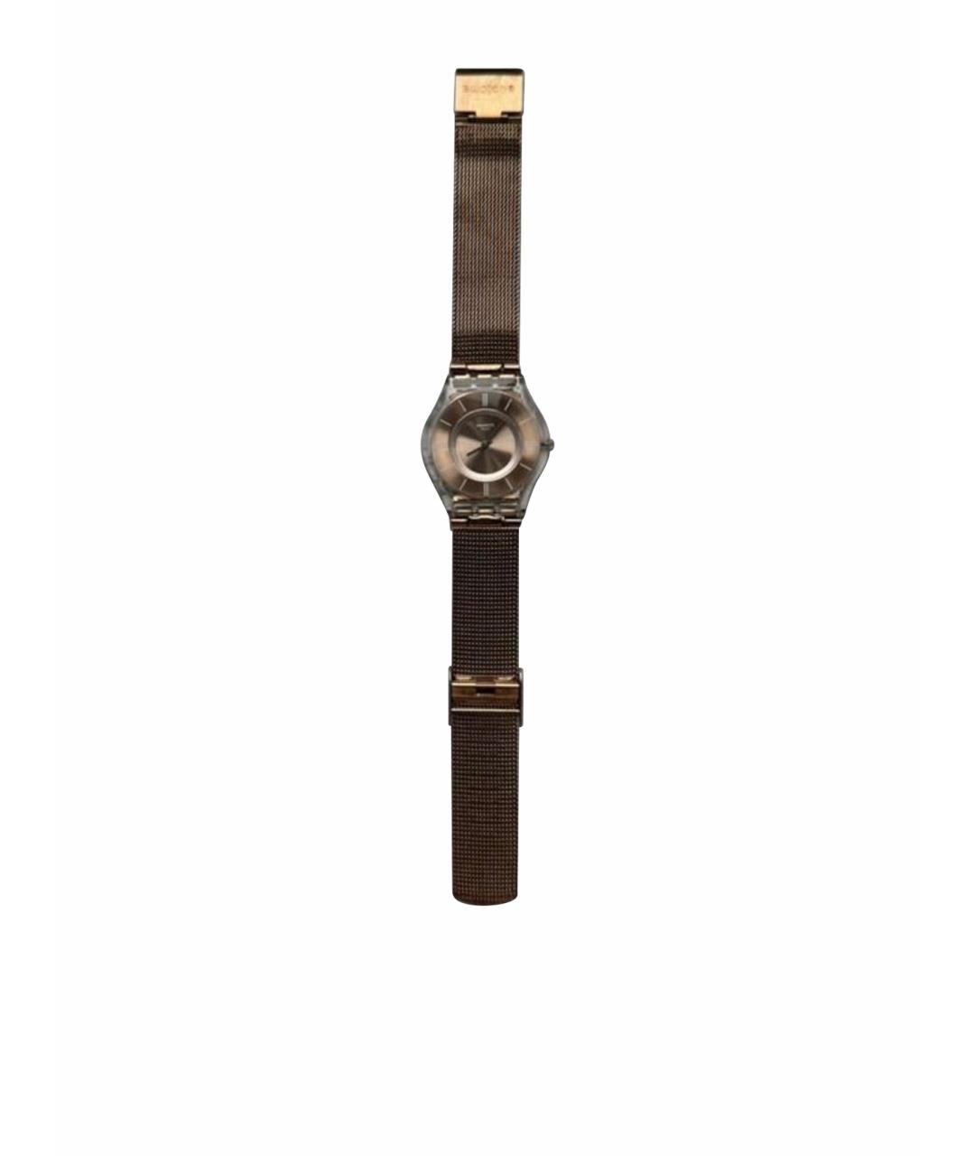 Swatch Розовые стальные часы, фото 1