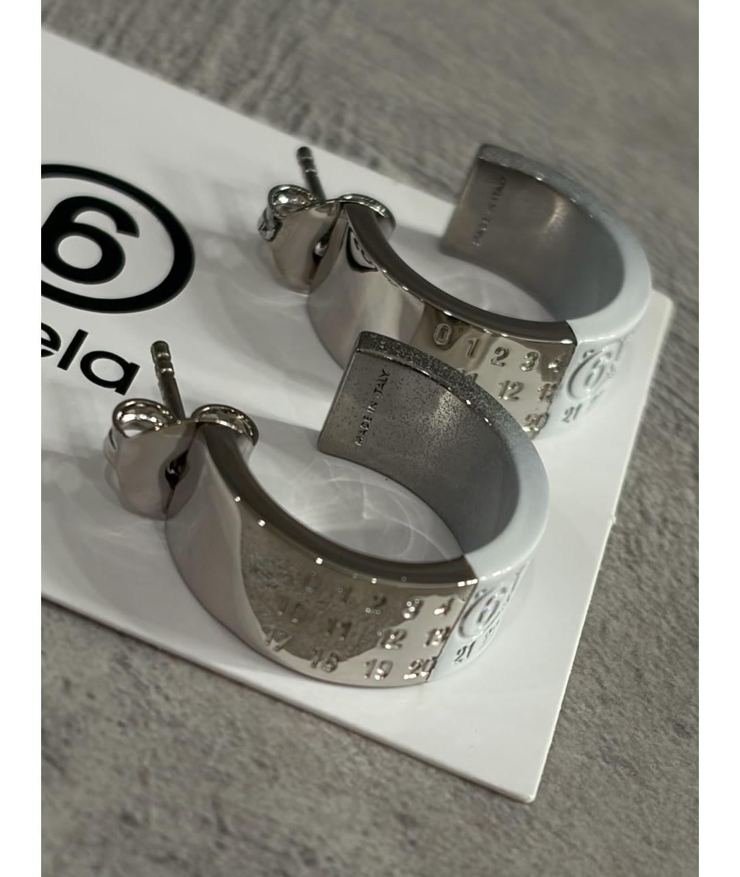 MM6 MAISON MARGIELA Серебряные латунные серьги, фото 4