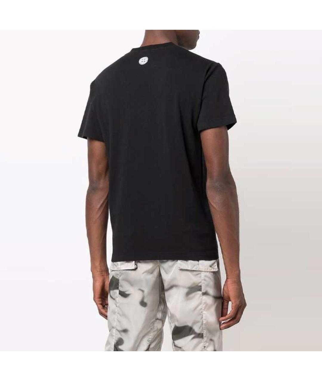 STONE ISLAND Черная футболка, фото 4