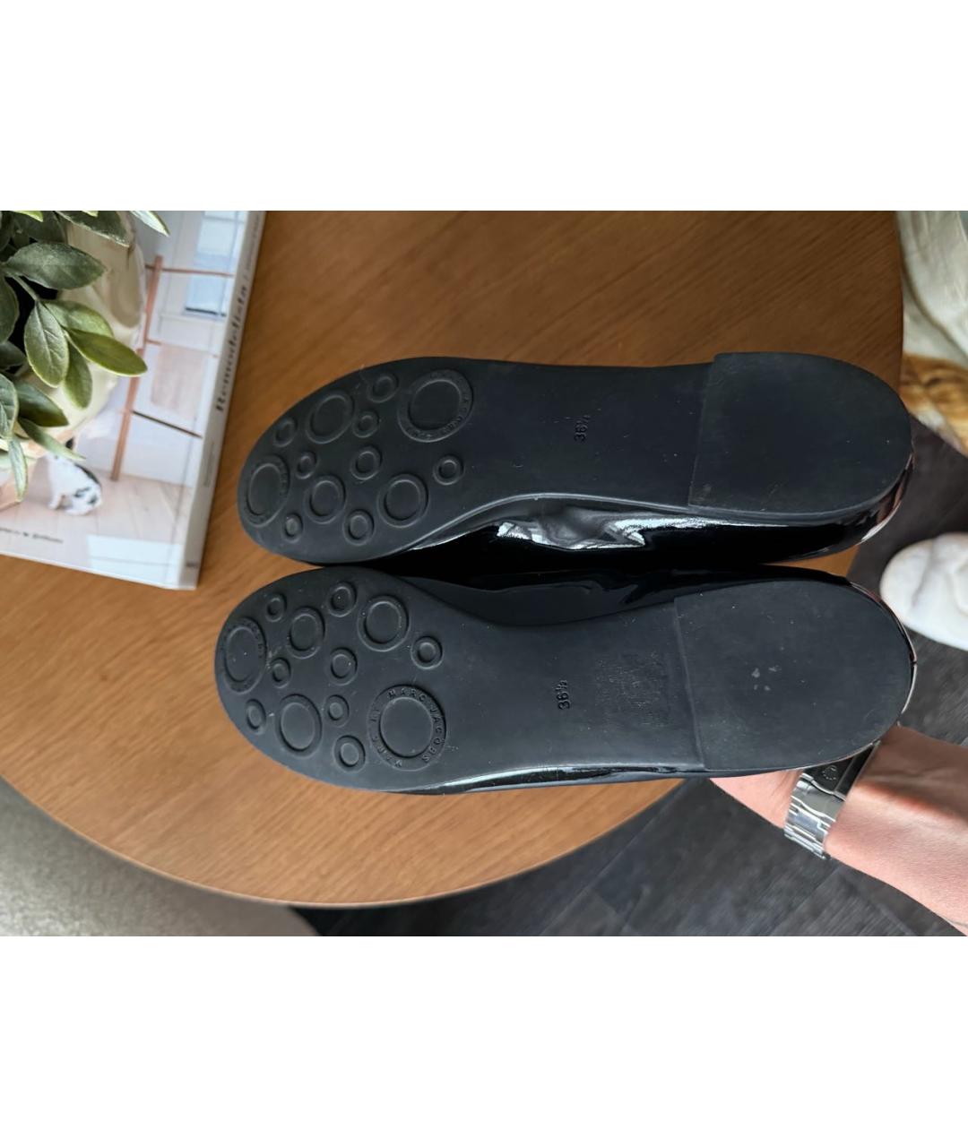 MARC JACOBS Черные балетки из лакированной кожи, фото 7