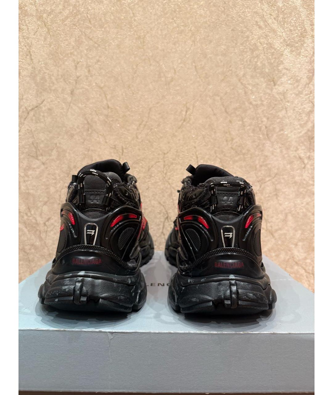 BALENCIAGA Черные резиновые низкие кроссовки / кеды, фото 4