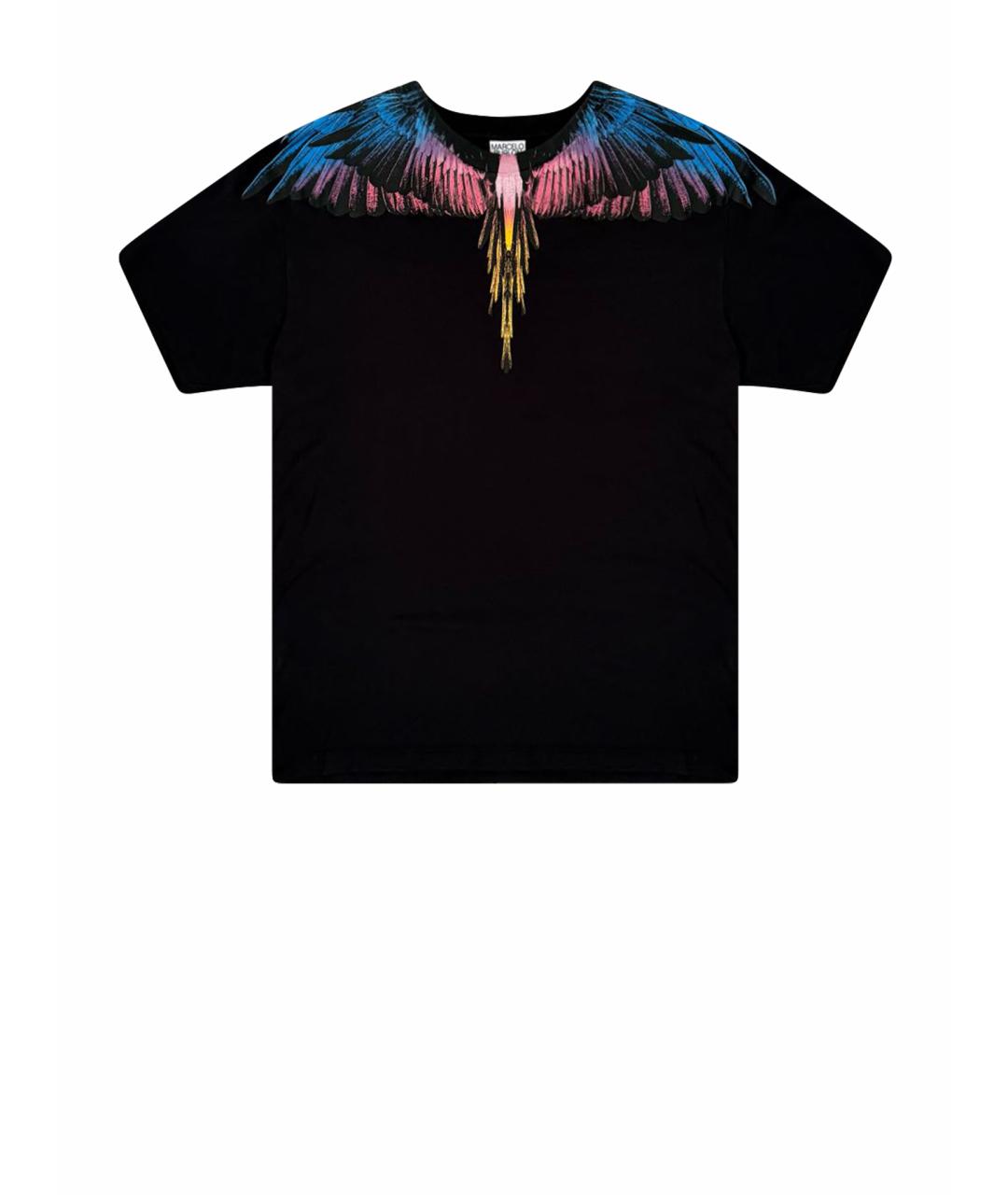 MARCELO BURLON Черная хлопковая футболка, фото 1