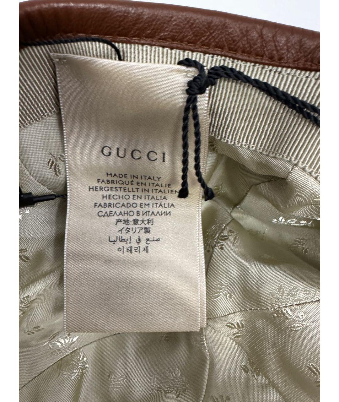 GUCCI Темно-синяя хлопковая кепка/бейсболка, фото 7