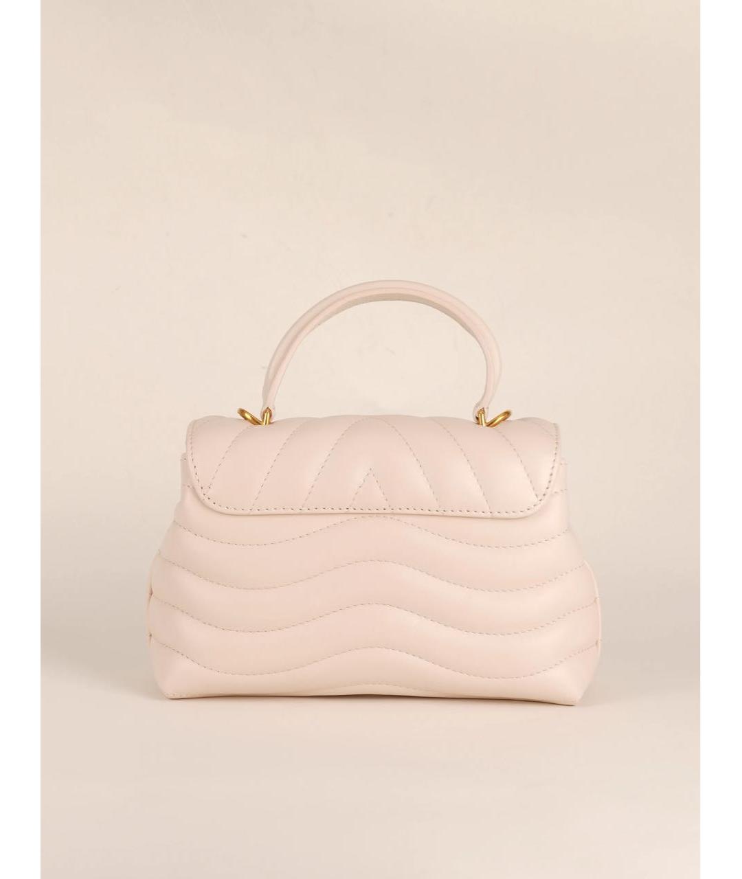 LOUIS VUITTON Белая кожаная сумка через плечо, фото 4