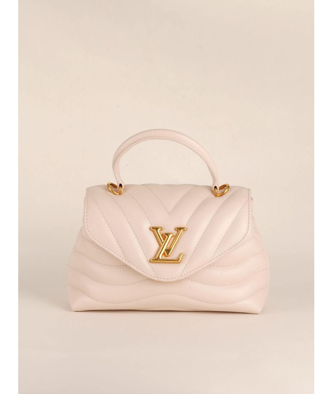 LOUIS VUITTON Белая кожаная сумка через плечо, фото 3