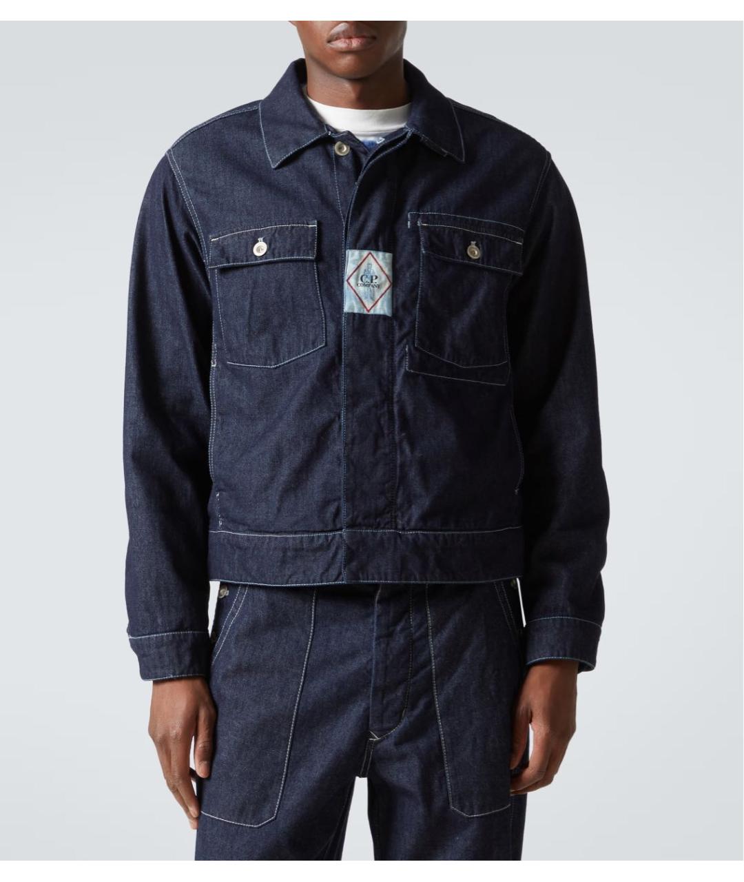 CP COMPANY Темно-синяя хлопковая куртка, фото 5