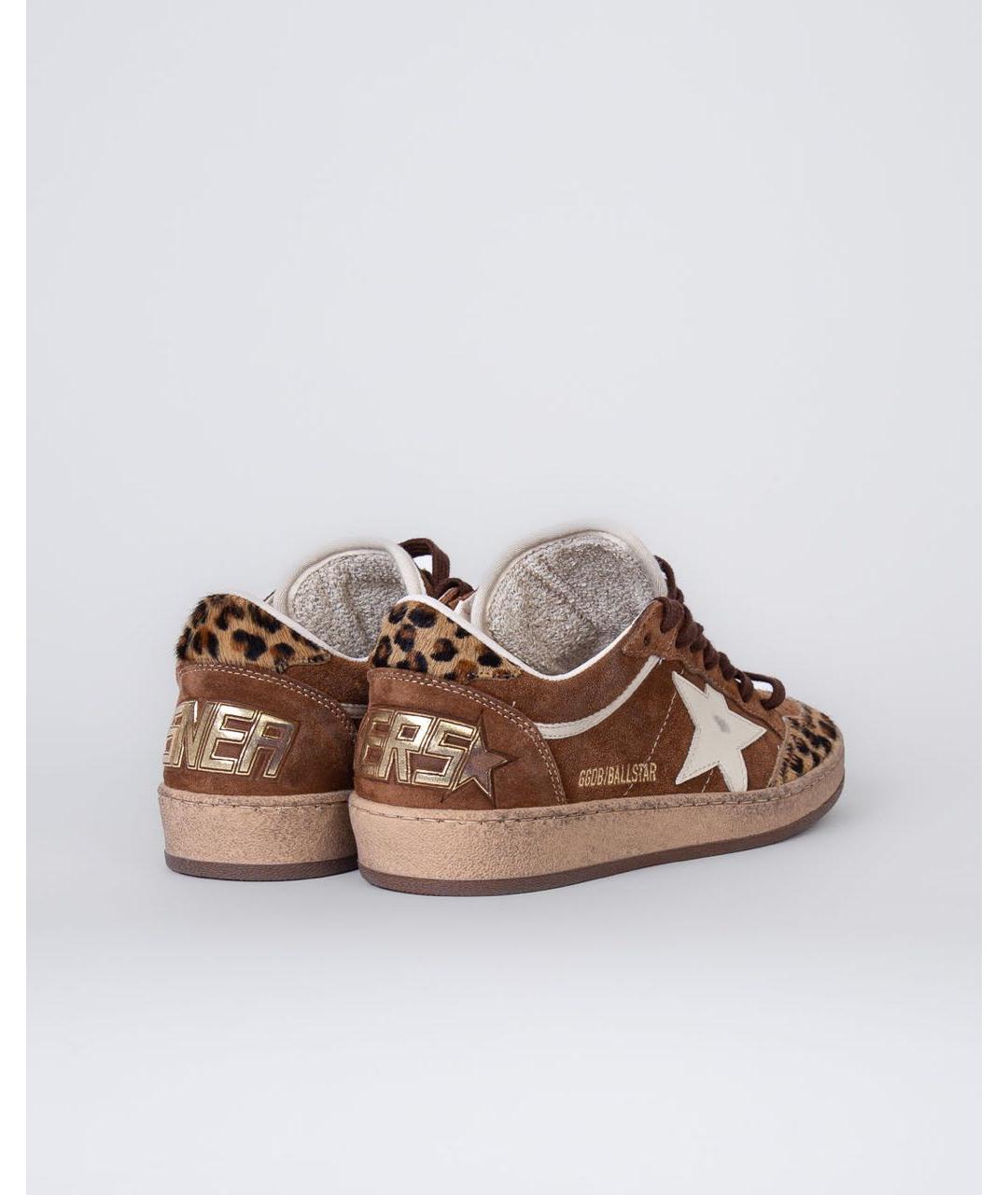 GOLDEN GOOSE Коричневые замшевые кеды, фото 4