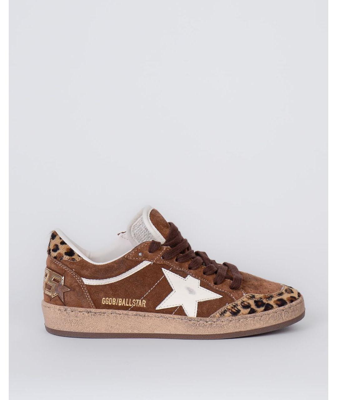 GOLDEN GOOSE Коричневые замшевые кеды, фото 9